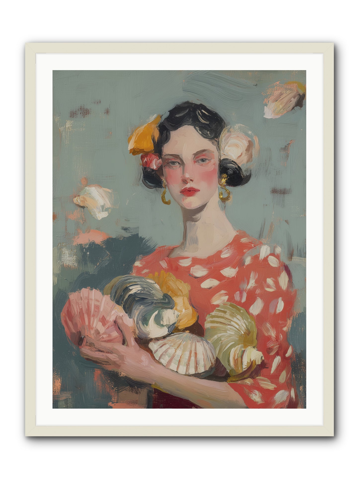 Mediterranean Majesty -- Framed Print - White 30x40