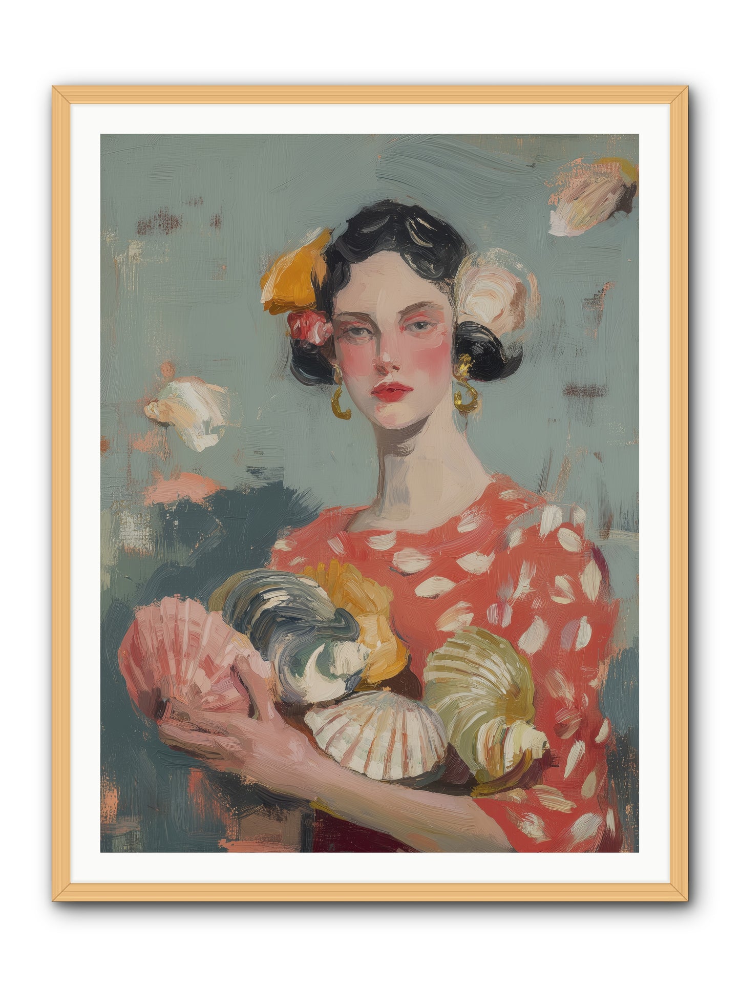 Mediterranean Majesty -- Framed Print - Natural 36x48