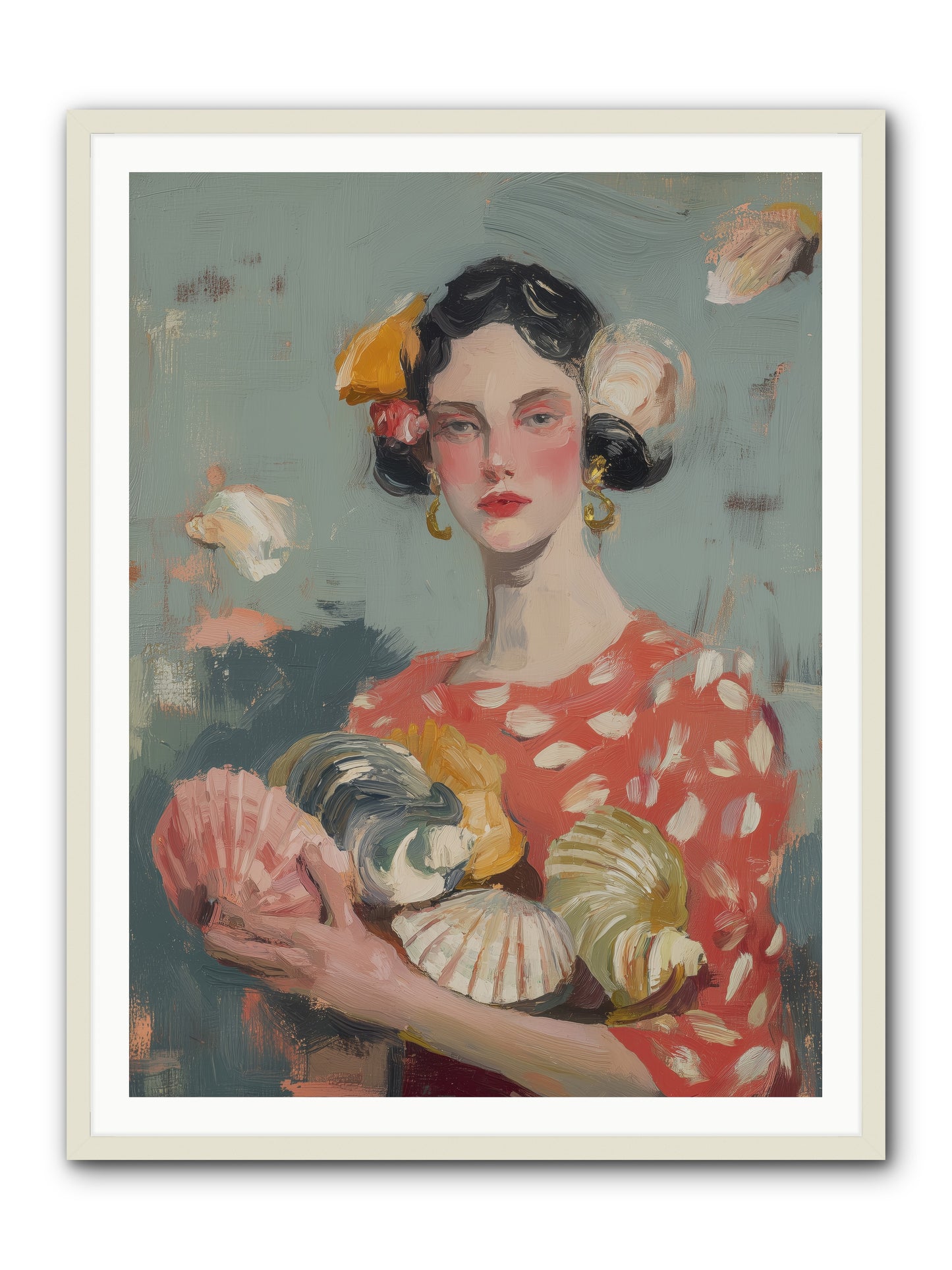 Mediterranean Majesty -- Framed Print - White 36x48