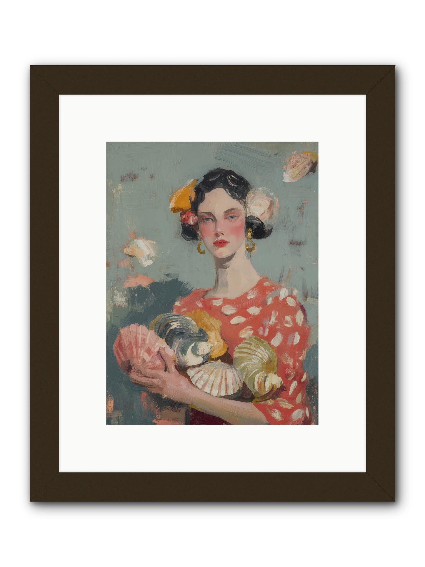 Mediterranean Majesty -- Framed Print - Black 9x12