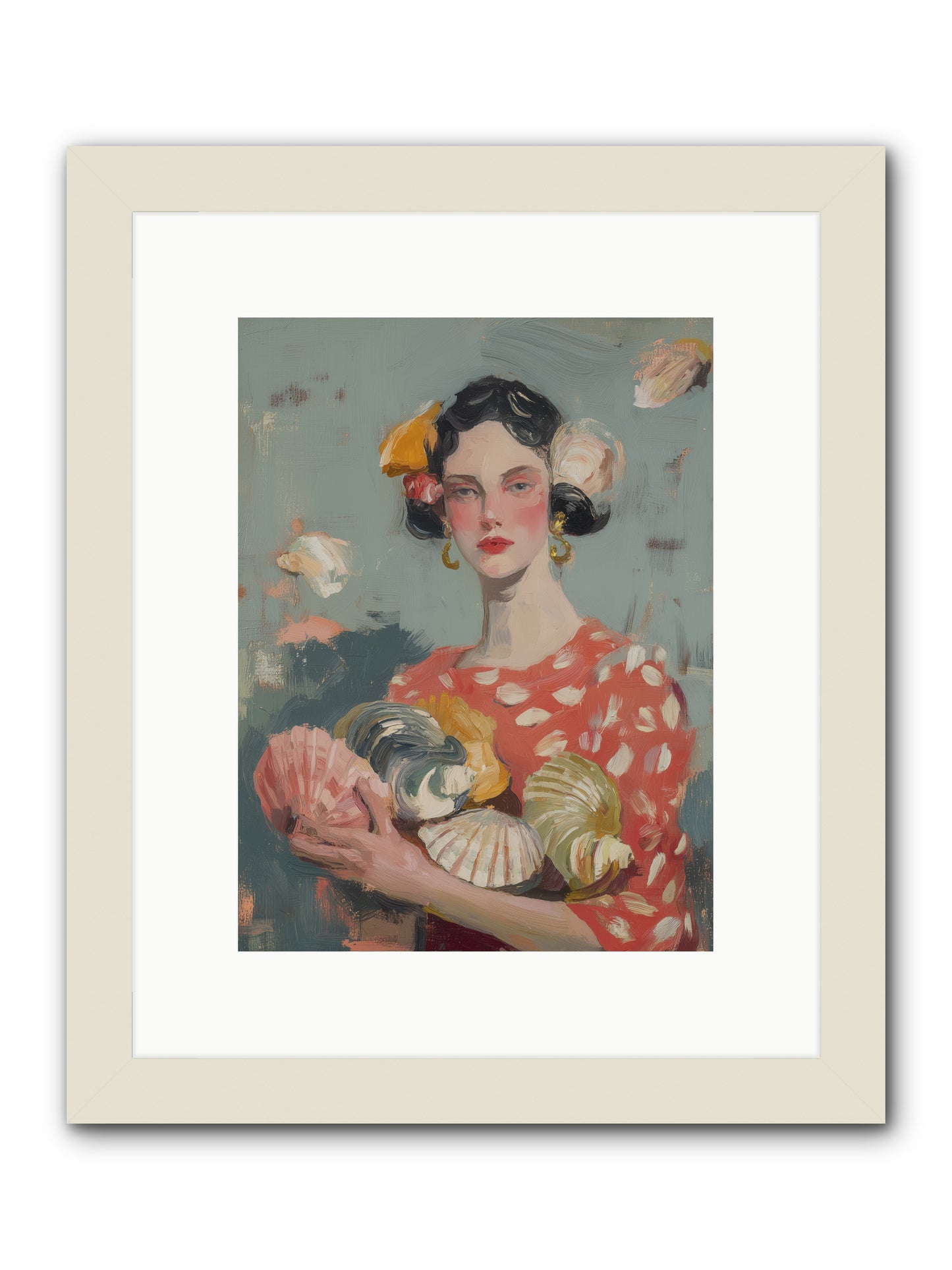 Mediterranean Majesty -- Framed Print - White 9x12