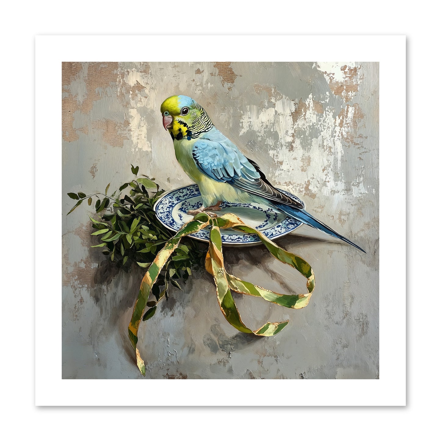 Melodious Perch -- Paper Print 12x12