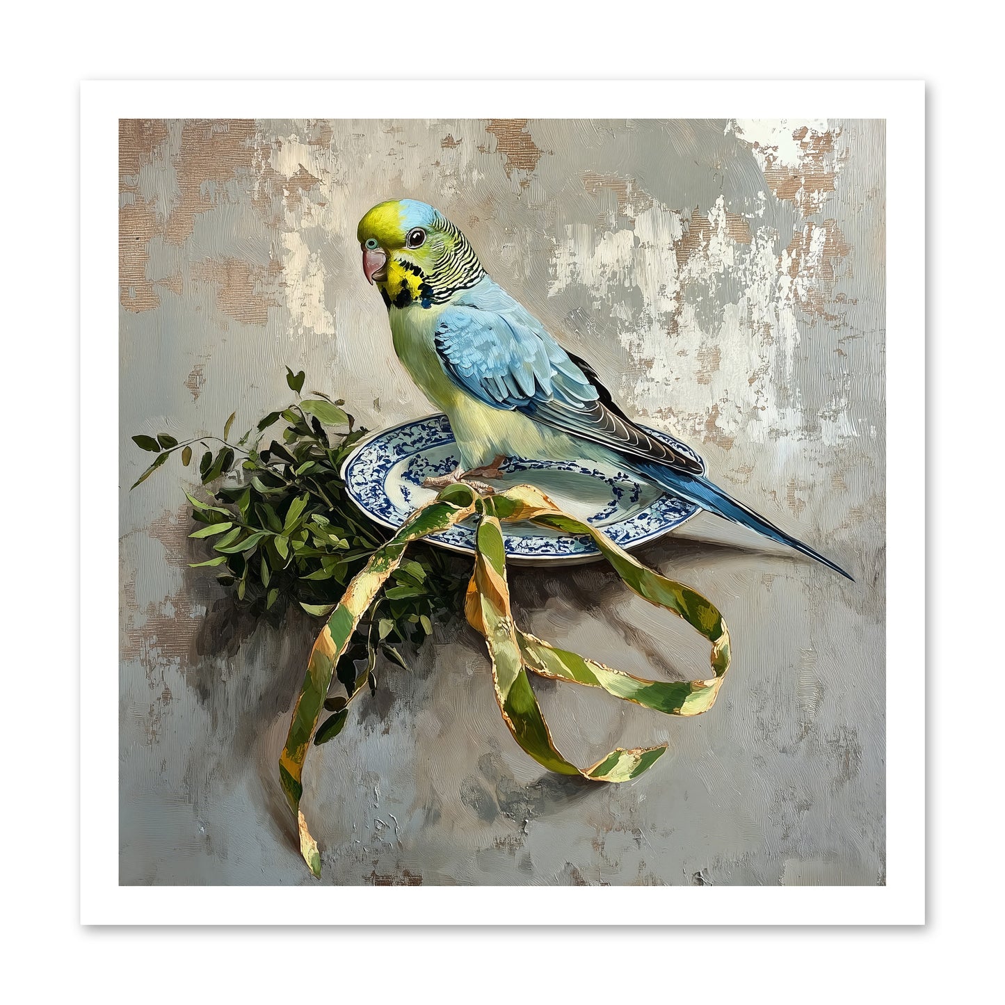 Melodious Perch -- Paper Print 20x20