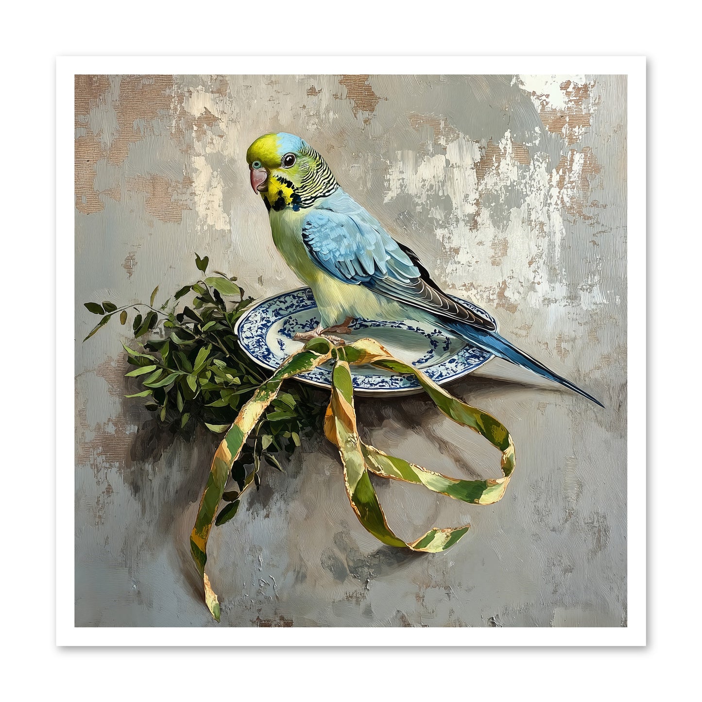 Melodious Perch -- Loose Canvas Print 30x30