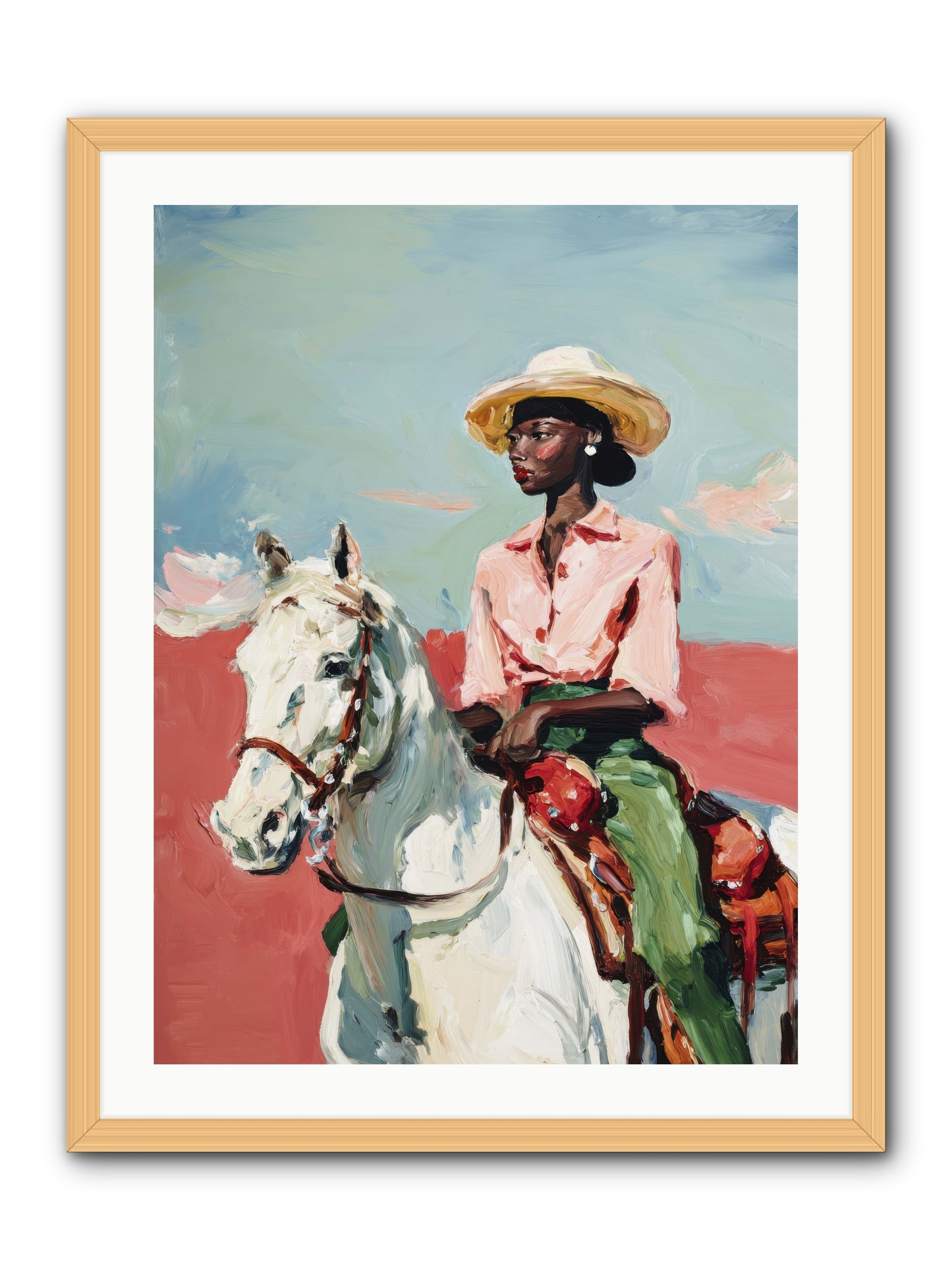 Melting Into Bliss -- Framed Print - Natural 24x32