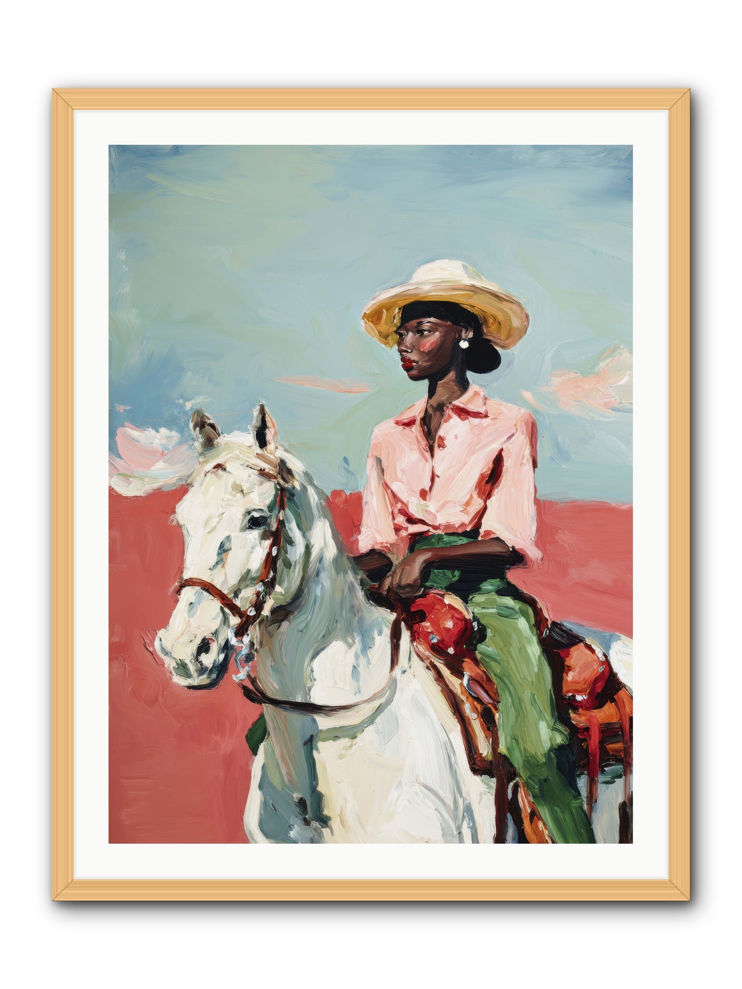 Melting Into Bliss -- Framed Print - Natural 30x40