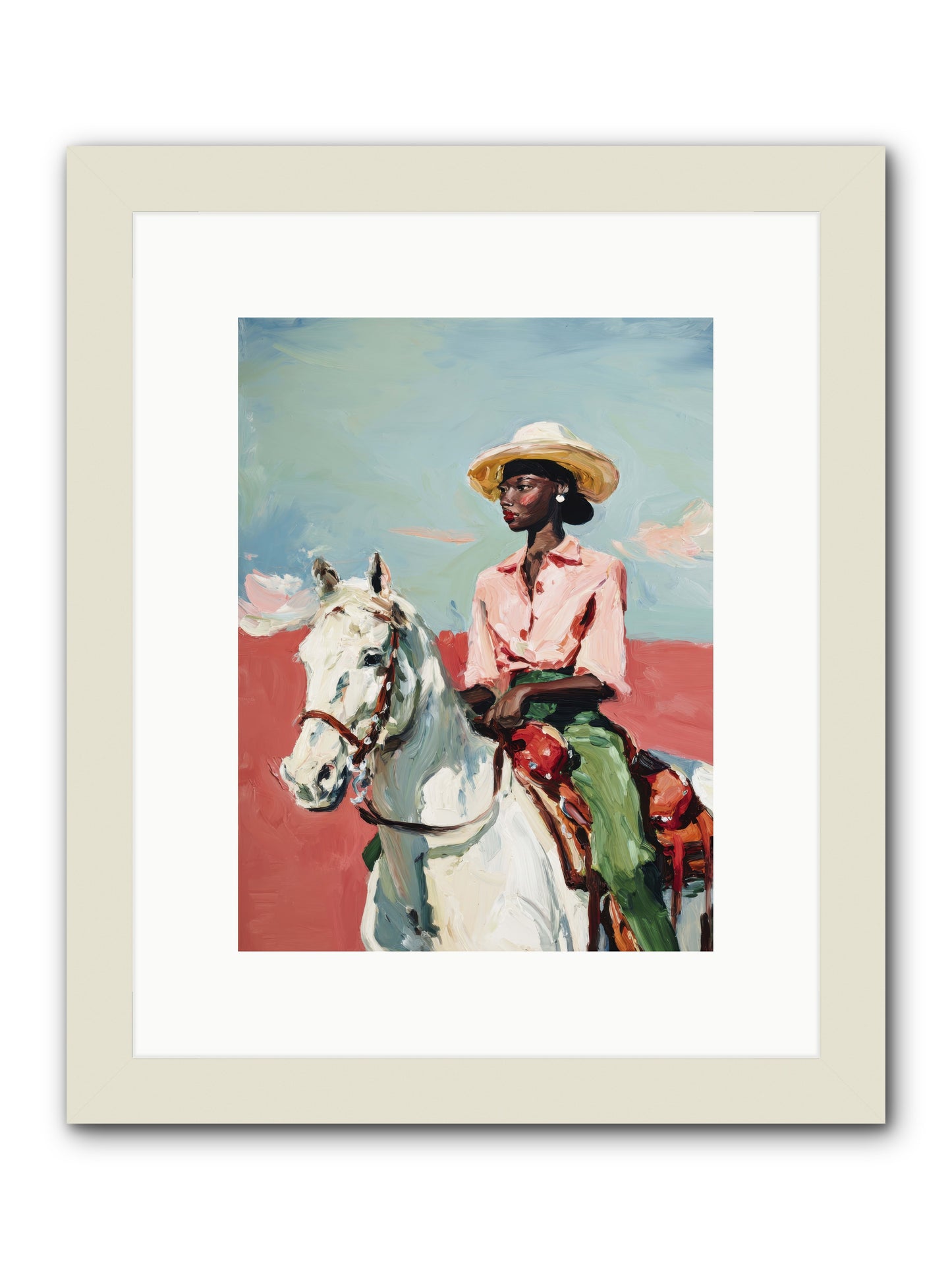 Melting Into Bliss -- Framed Print - White 9x12