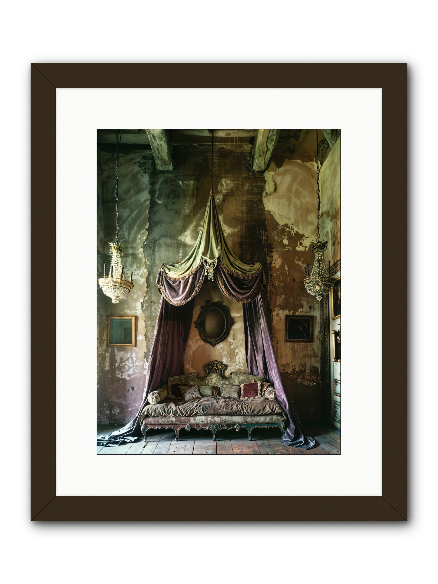 Memoirs Of A Gilded Slumber -- Framed Print - Black 12x16