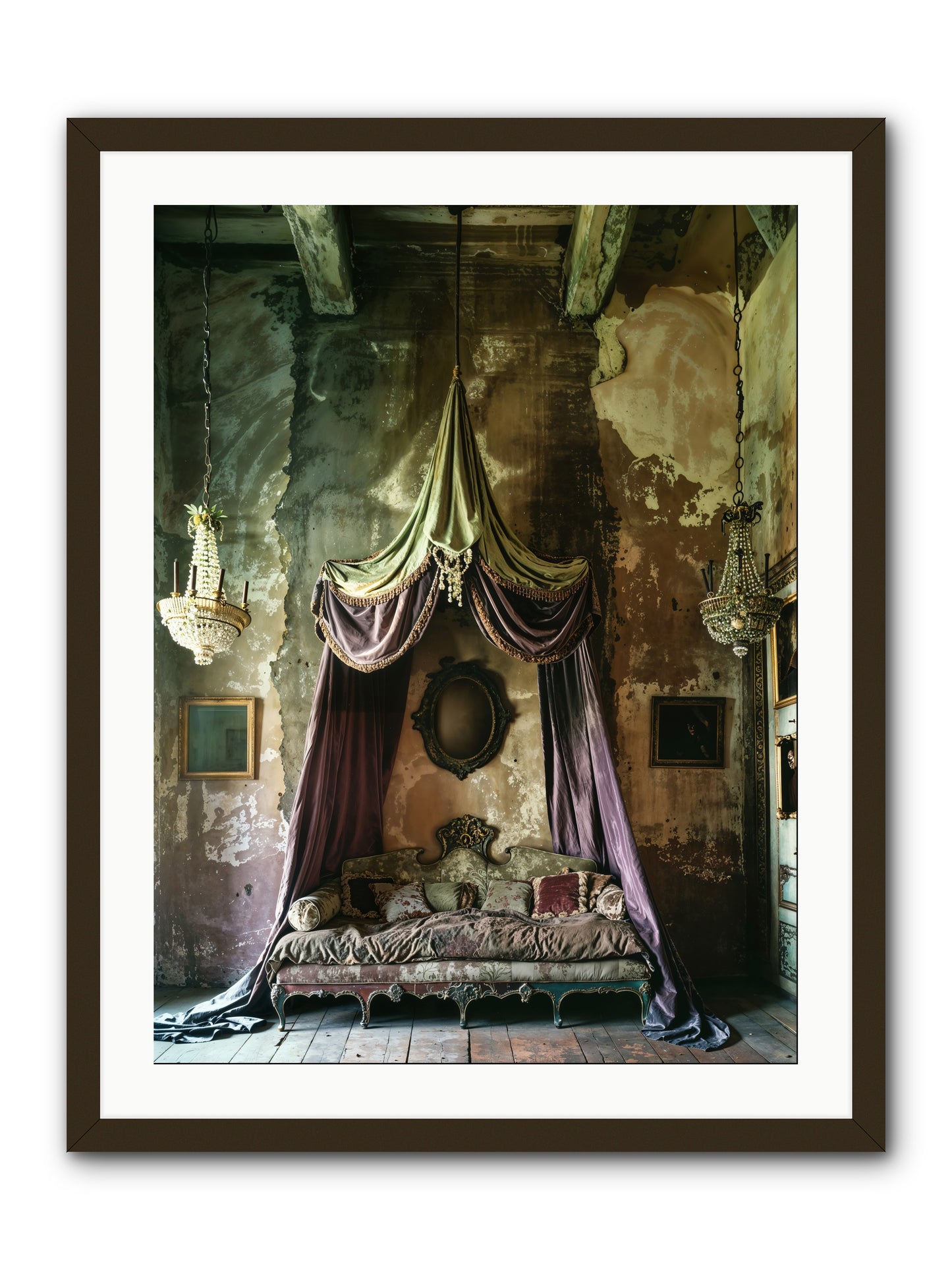 Memoirs Of A Gilded Slumber -- Framed Print - Black 24x32