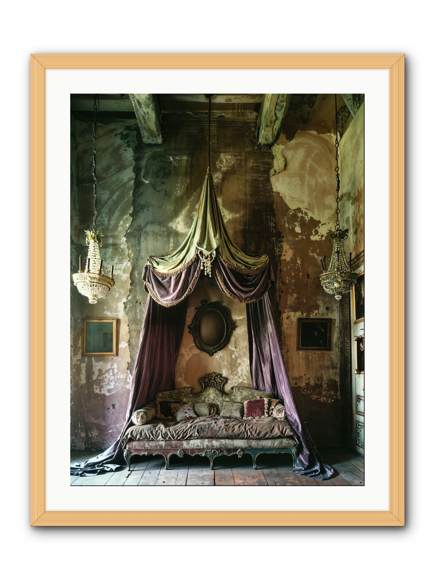 Memoirs Of A Gilded Slumber -- Framed Print - Natural 24x32