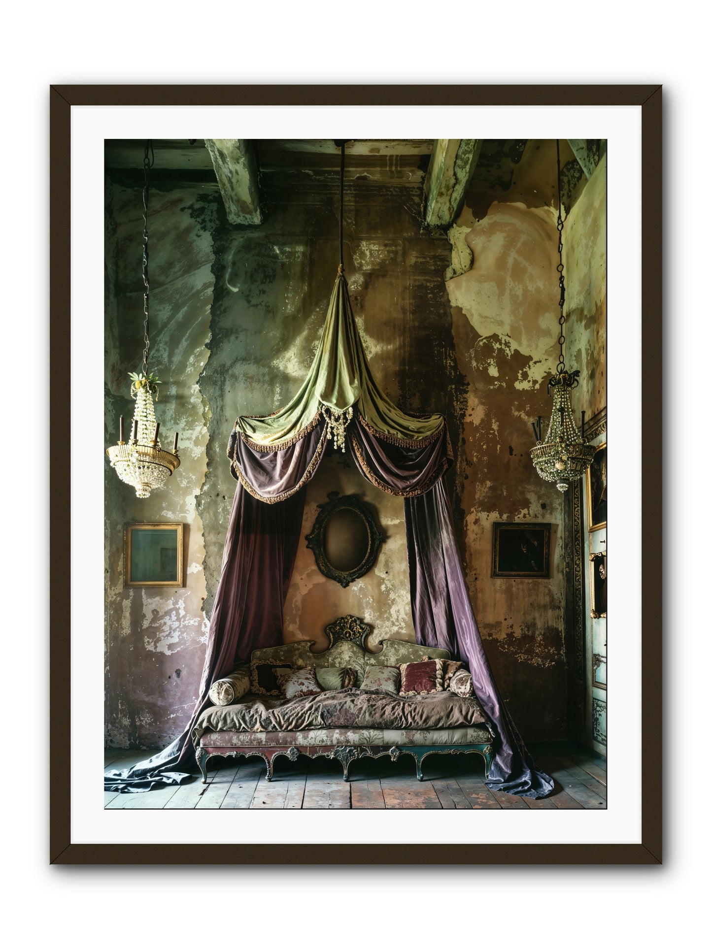 Memoirs Of A Gilded Slumber -- Framed Print - Black 30x40