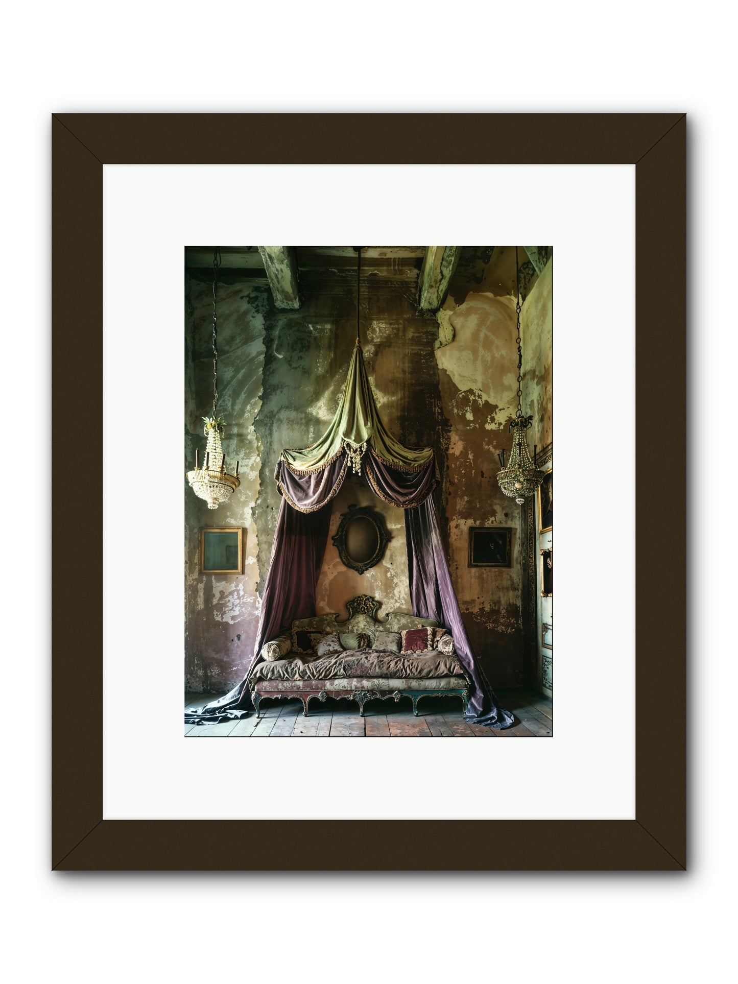 Memoirs Of A Gilded Slumber -- Framed Print - Black 9x12