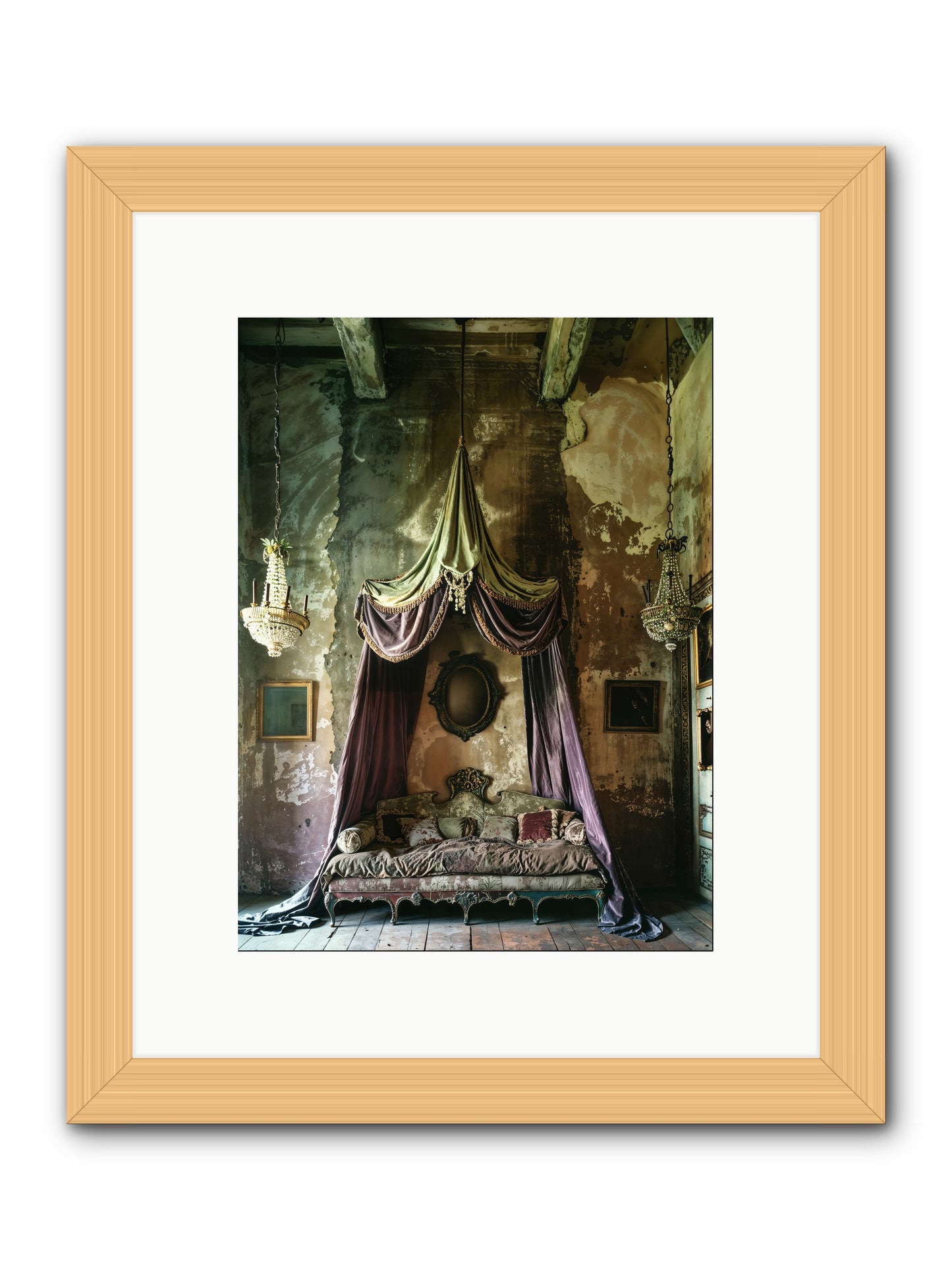 Memoirs Of A Gilded Slumber -- Framed Print - Natural 9x12