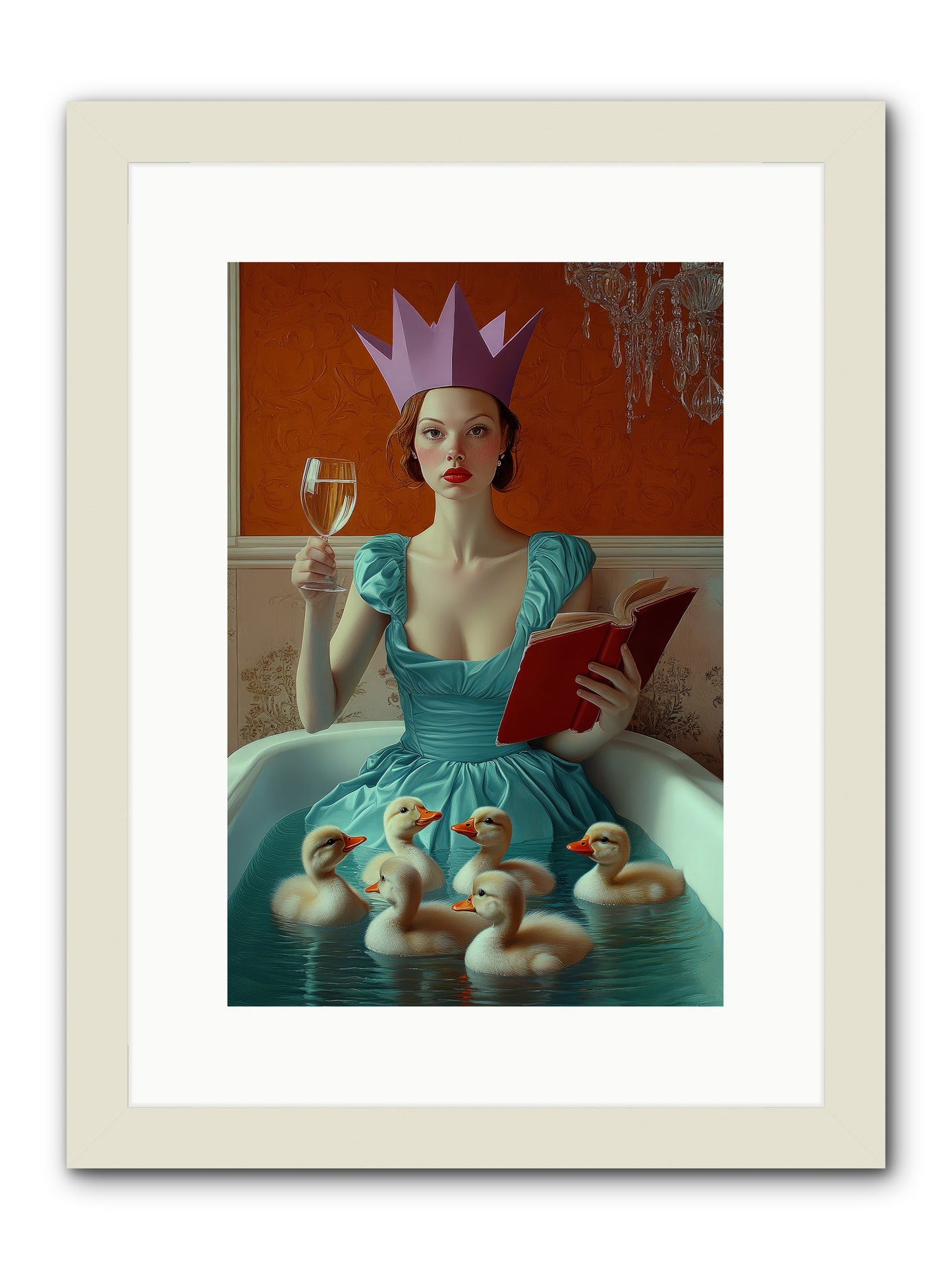 Memoirs Of Divine Mischief -- Framed Print - White 10x15