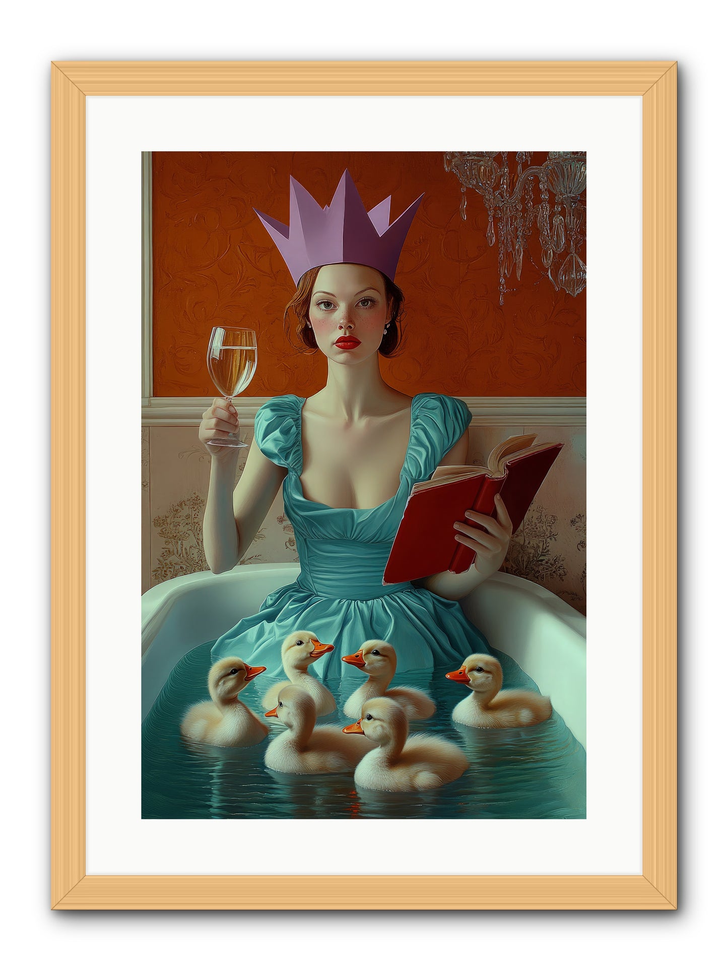 Memoirs Of Divine Mischief -- Framed Print - Natural 16x24