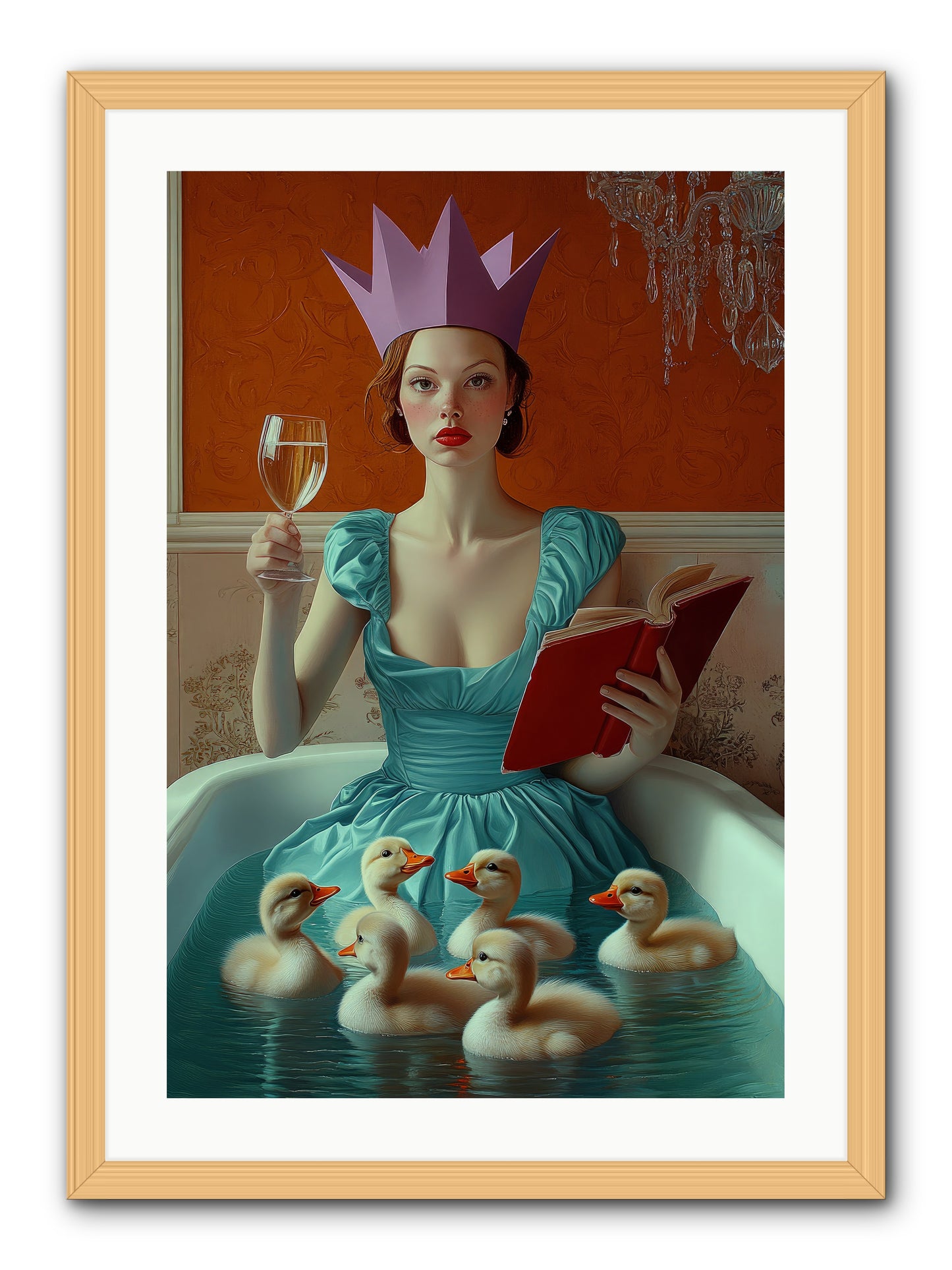 Memoirs Of Divine Mischief -- Framed Print - Natural 20x30