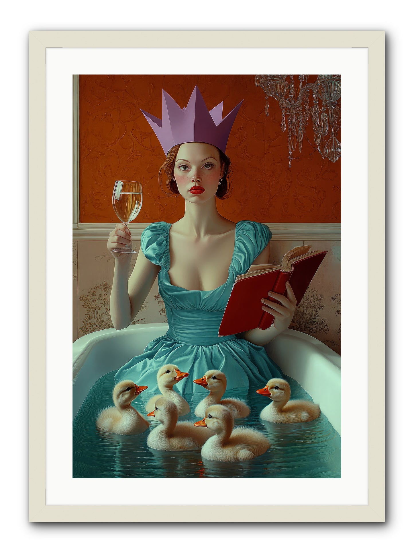 Memoirs Of Divine Mischief -- Framed Print - White 20x30