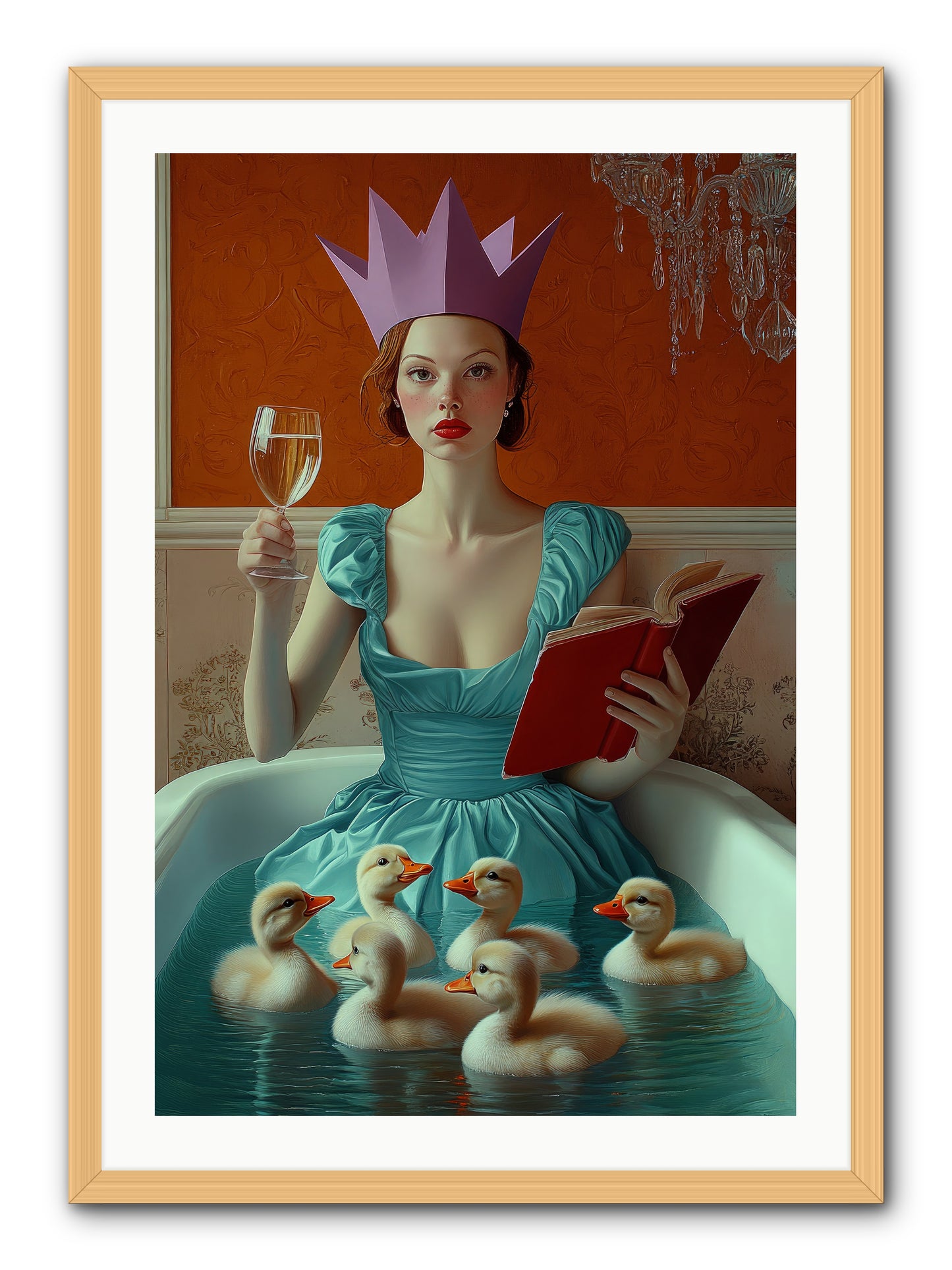 Memoirs Of Divine Mischief -- Framed Print - Natural 24x36