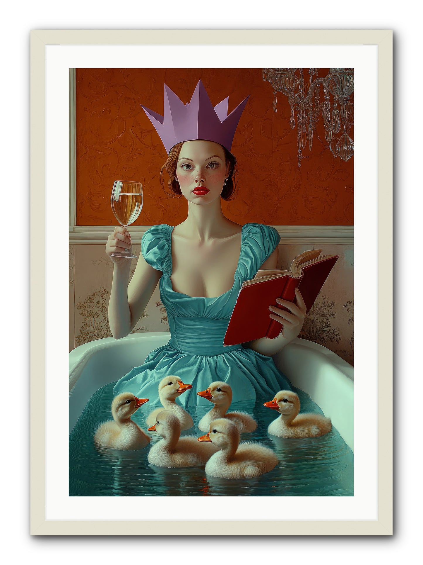 Memoirs Of Divine Mischief -- Framed Print - White 24x36