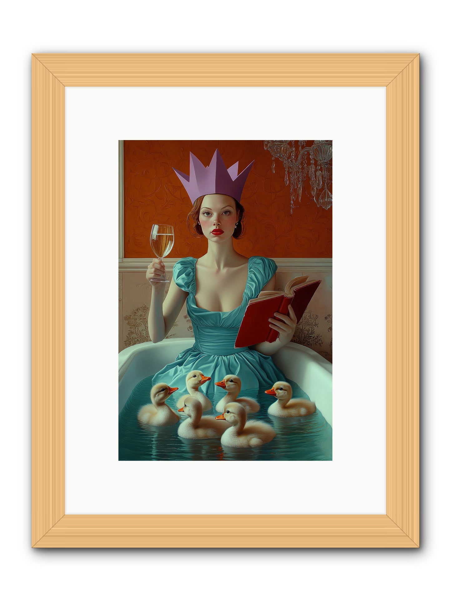 Memoirs Of Divine Mischief -- Framed Print - Natural 8x12