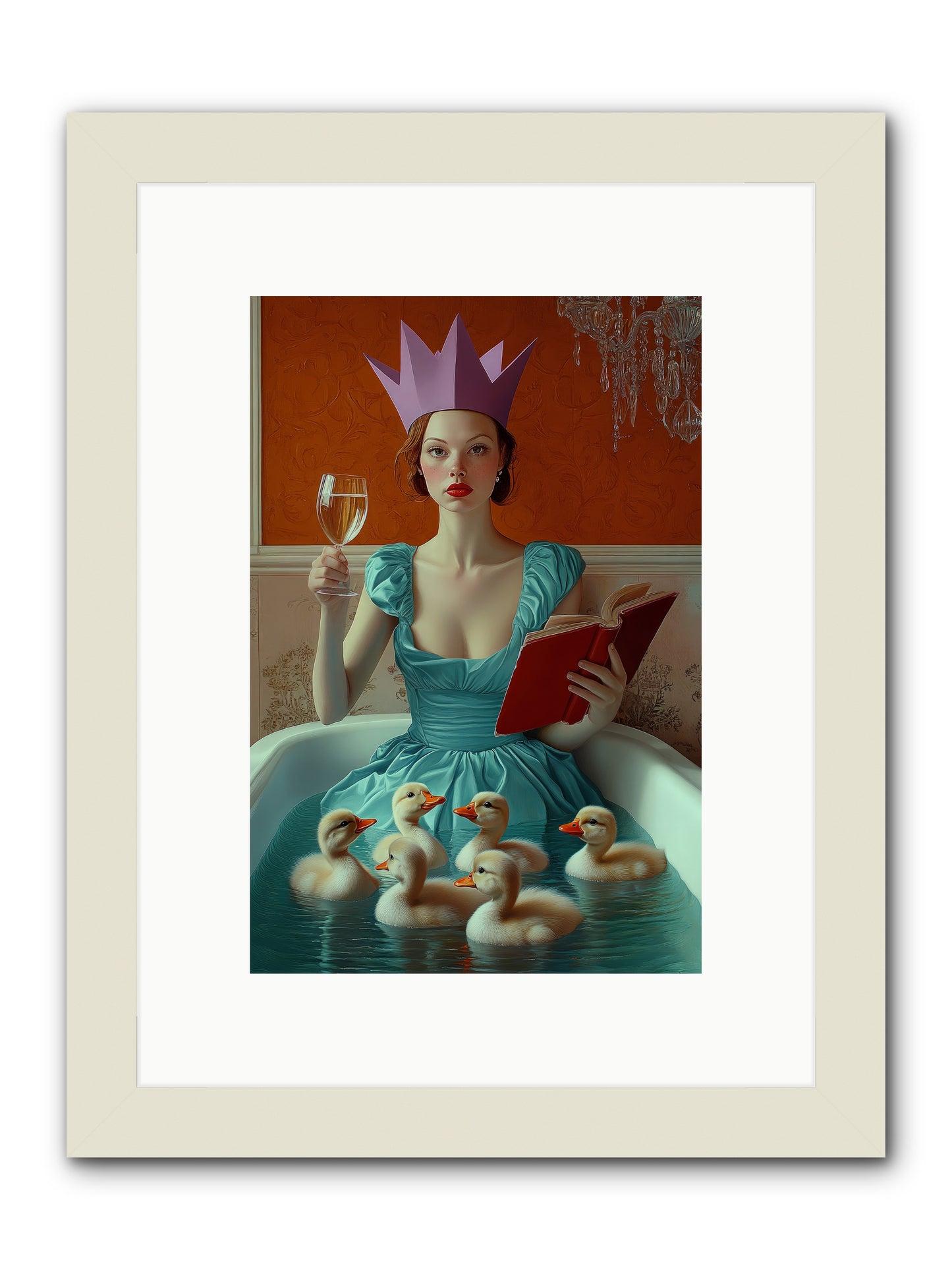 Memoirs Of Divine Mischief -- Framed Print - White 8x12