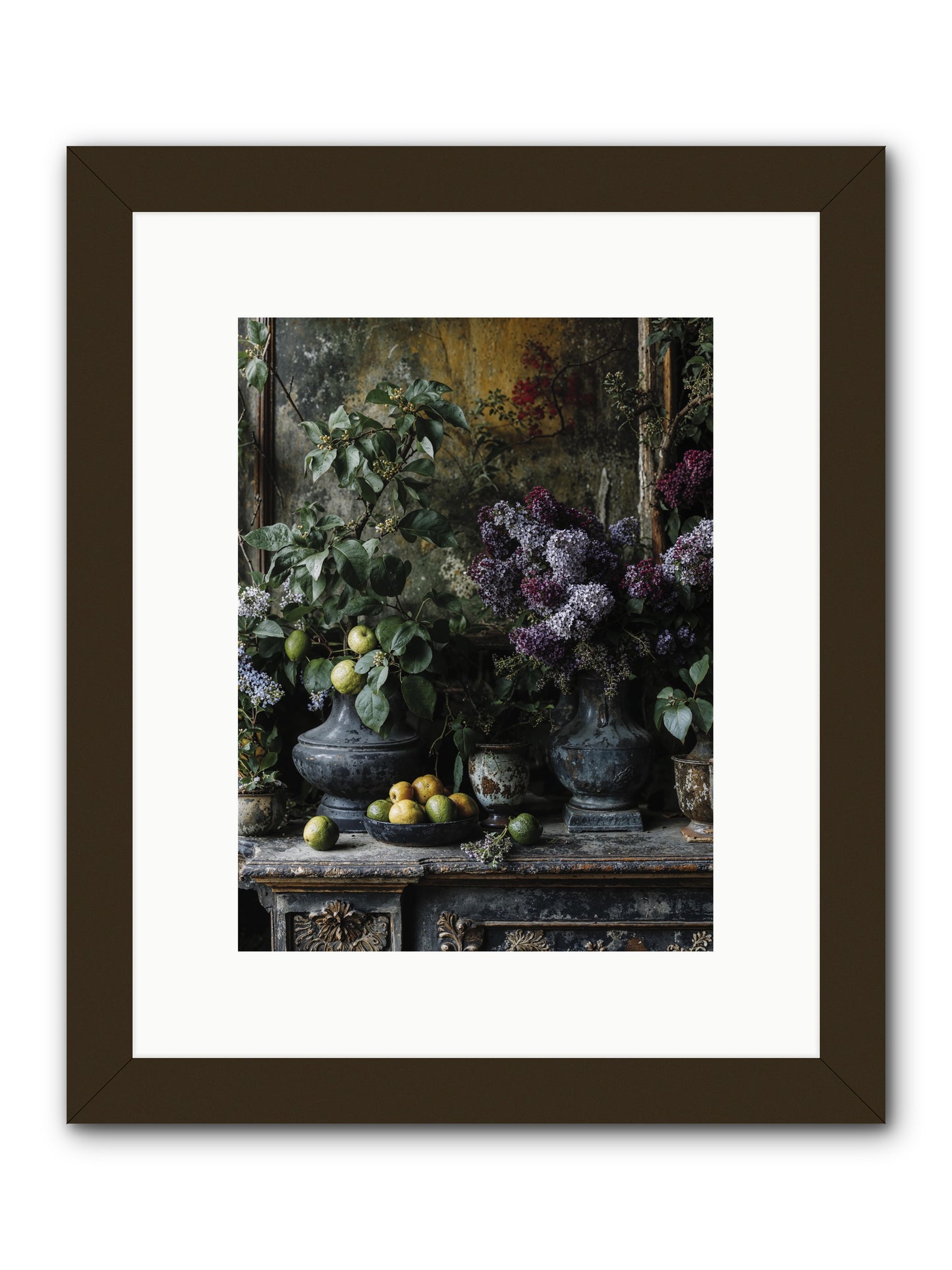 Memory Blooming -- Framed Print - Black 9x12