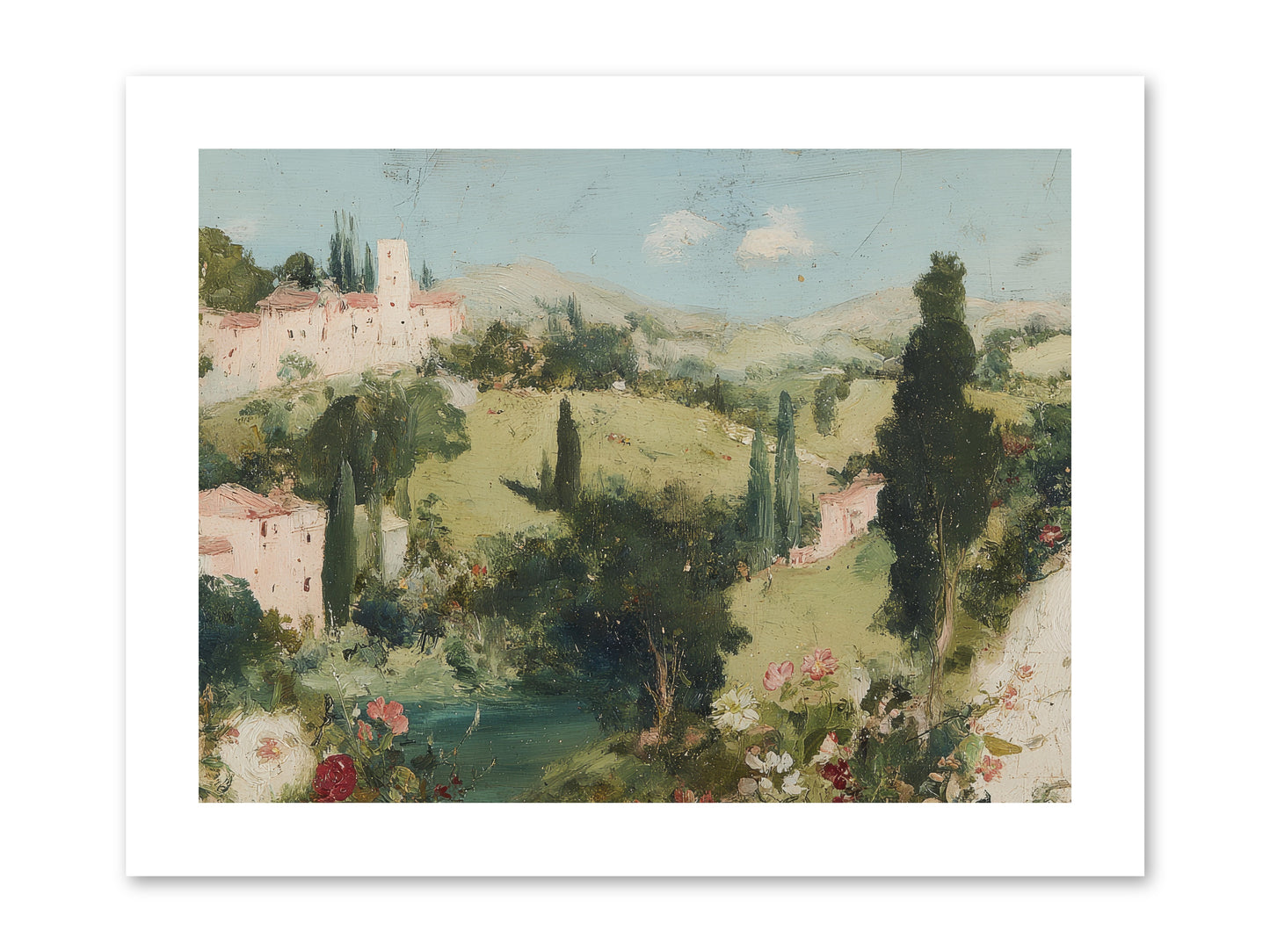 Memory of Provence -- Paper Print 12x9