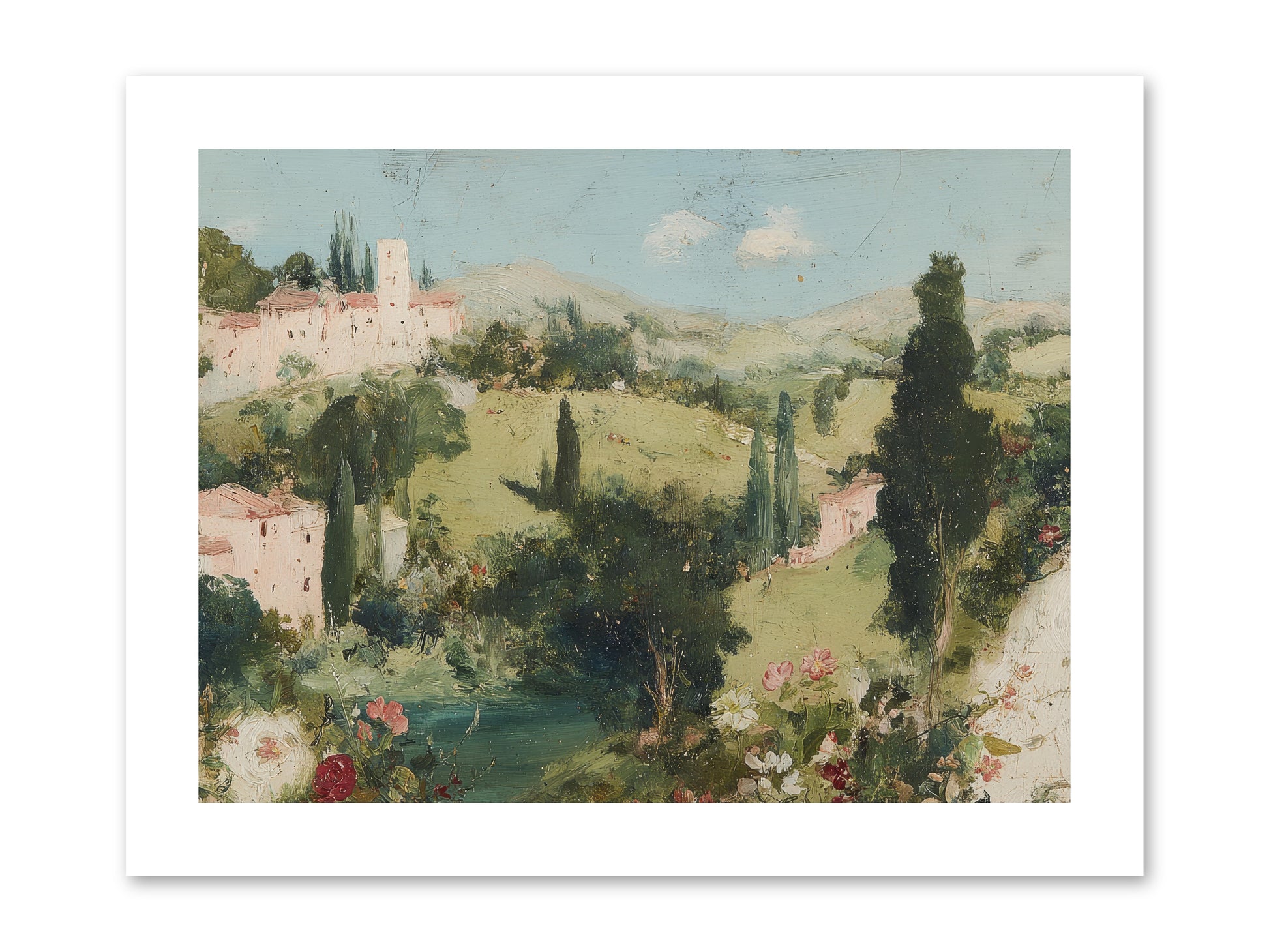 Memory of Provence -- Paper Print 12x9