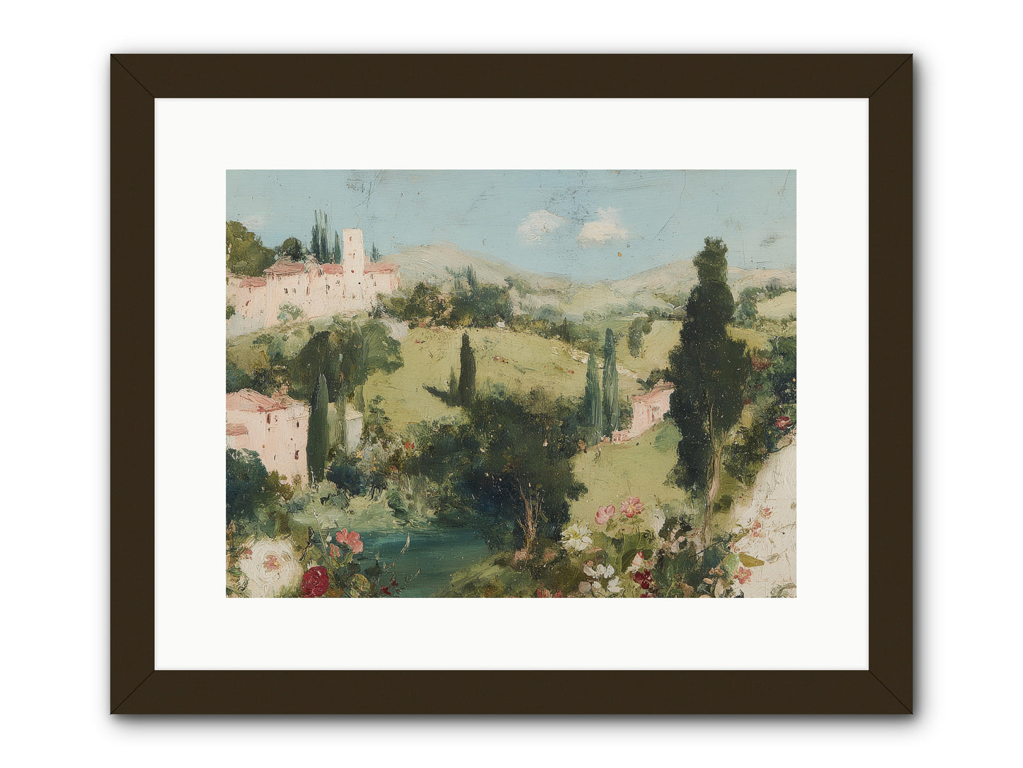 Memory of Provence -- Framed Print - Black 16x12