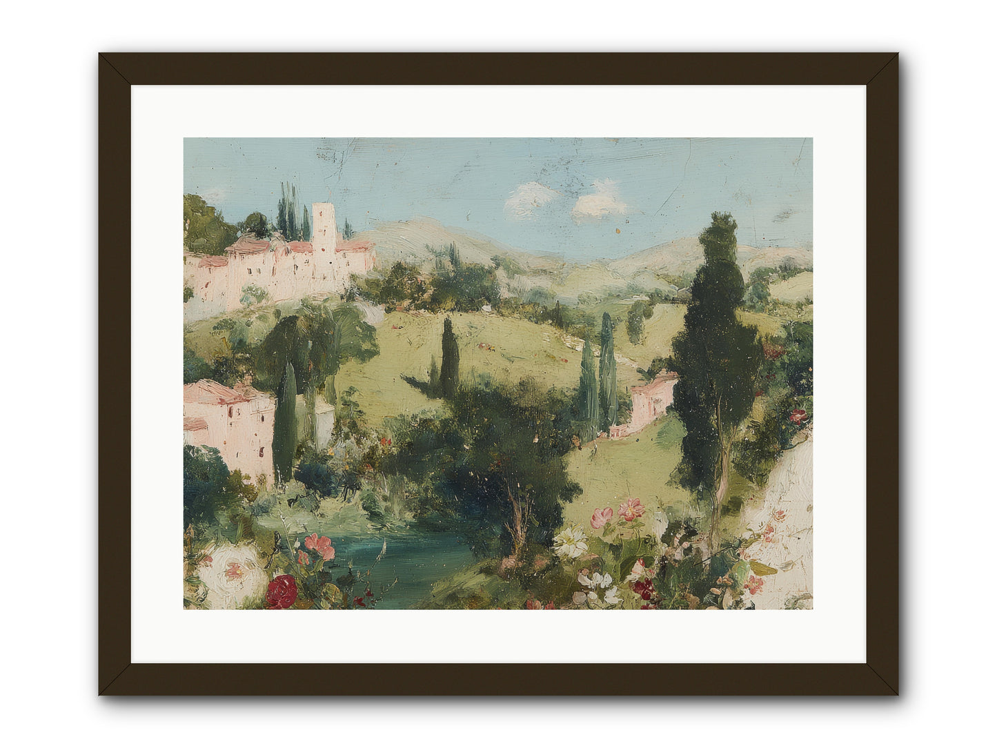 Memory of Provence -- Framed Print - Black 24x18