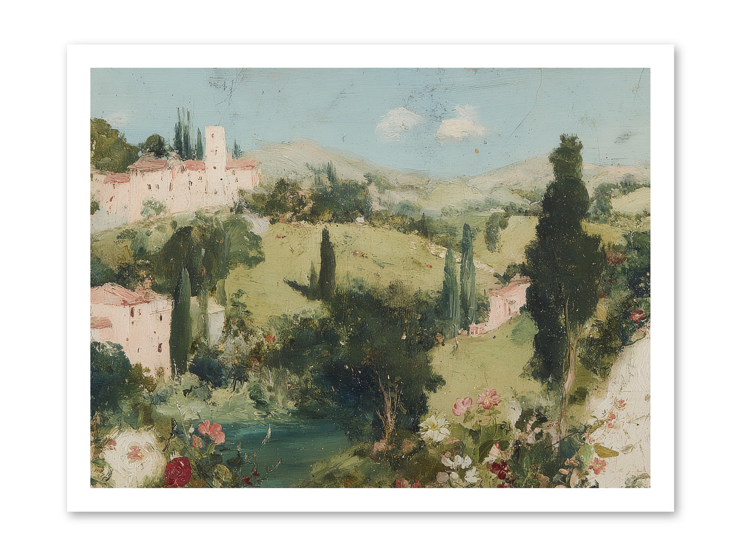 Memory of Provence -- Loose Canvas Print 24x18