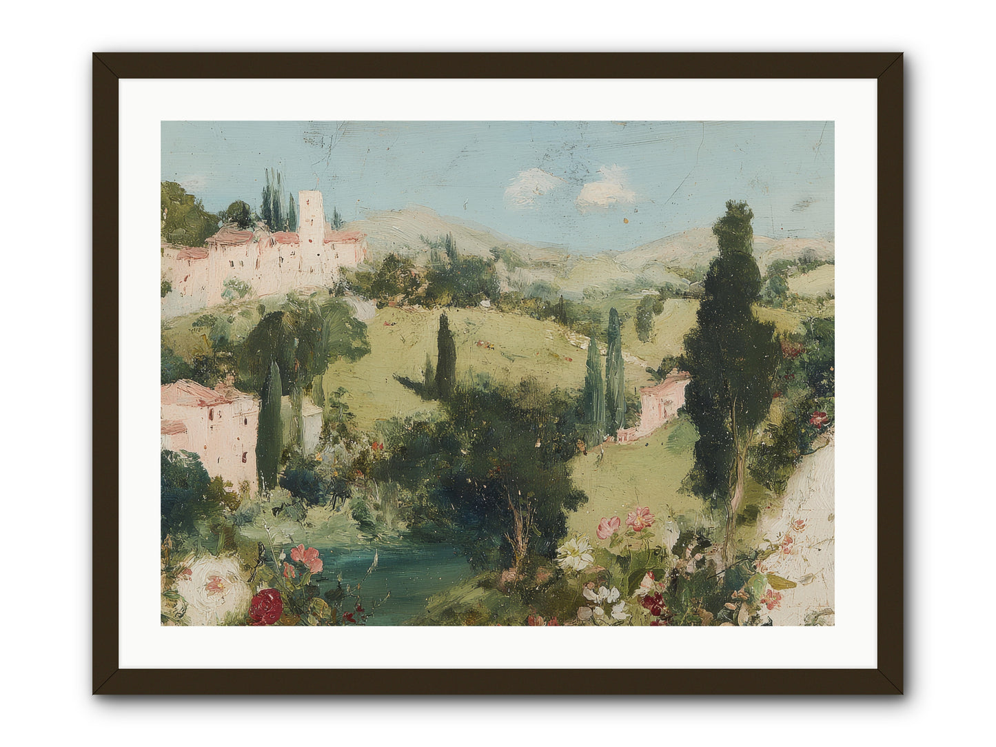 Memory of Provence -- Framed Print - Black 32x24