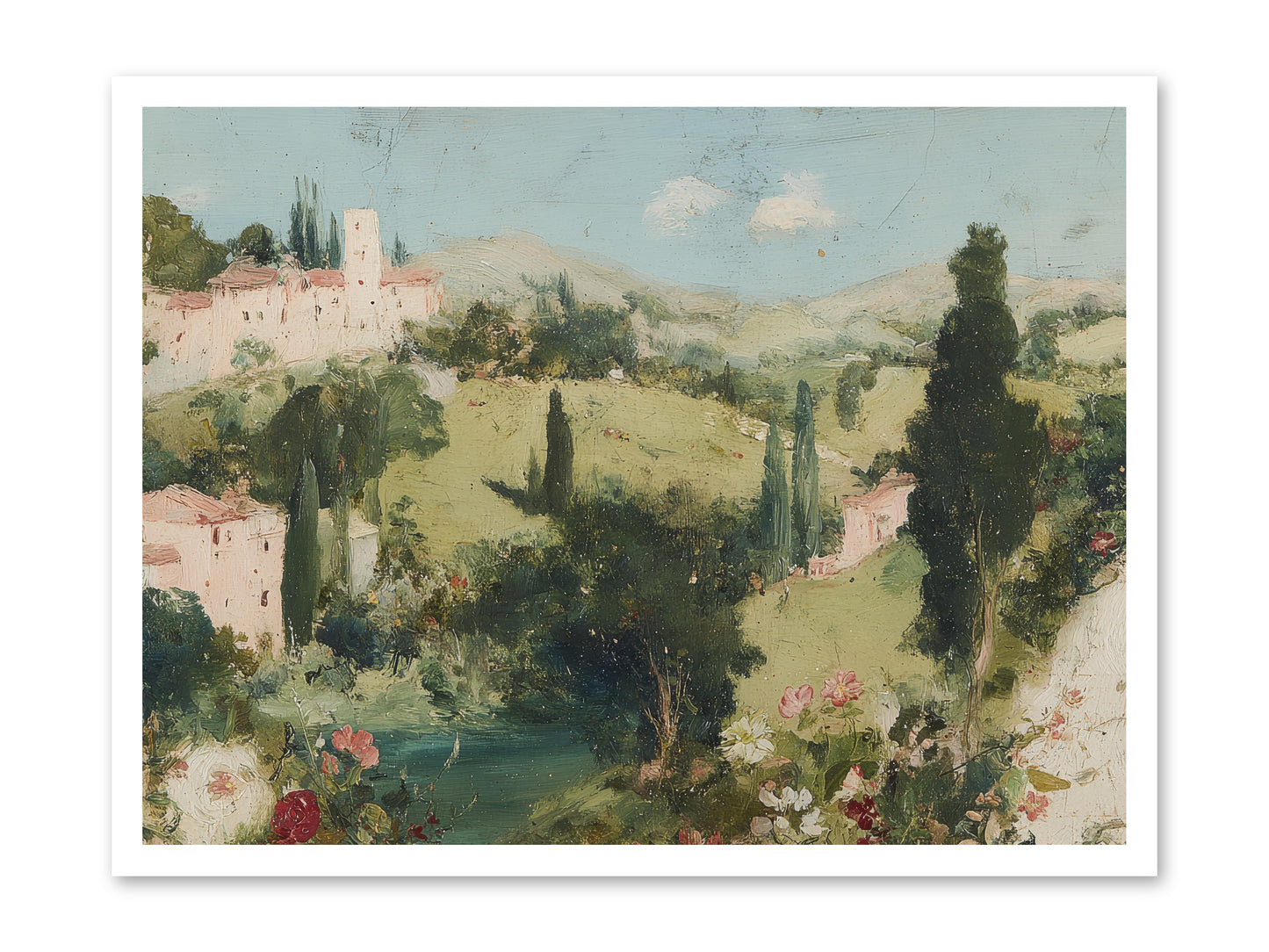 Memory of Provence -- Paper Print 32x24