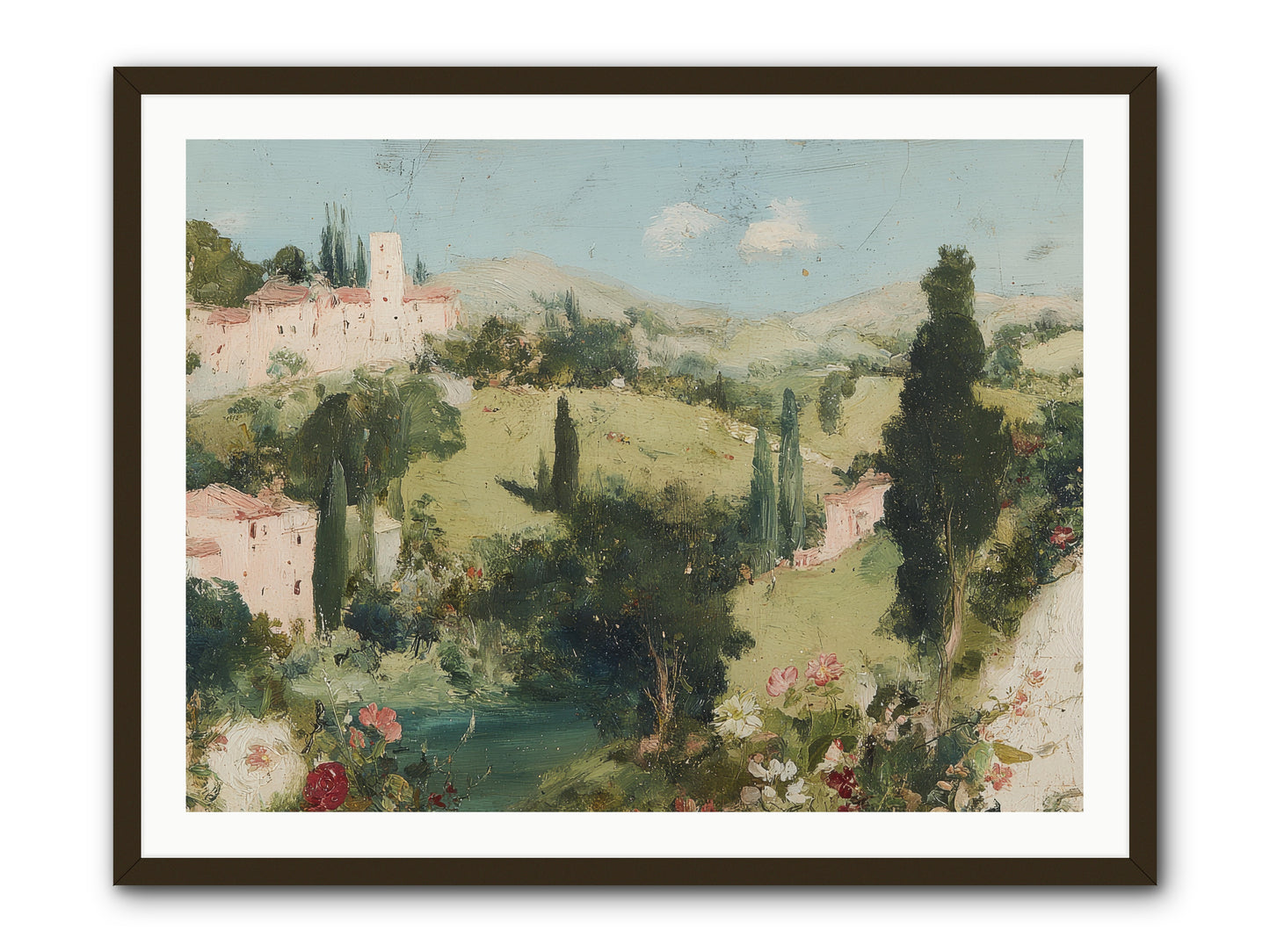 Memory of Provence -- Framed Print - Black 40x30
