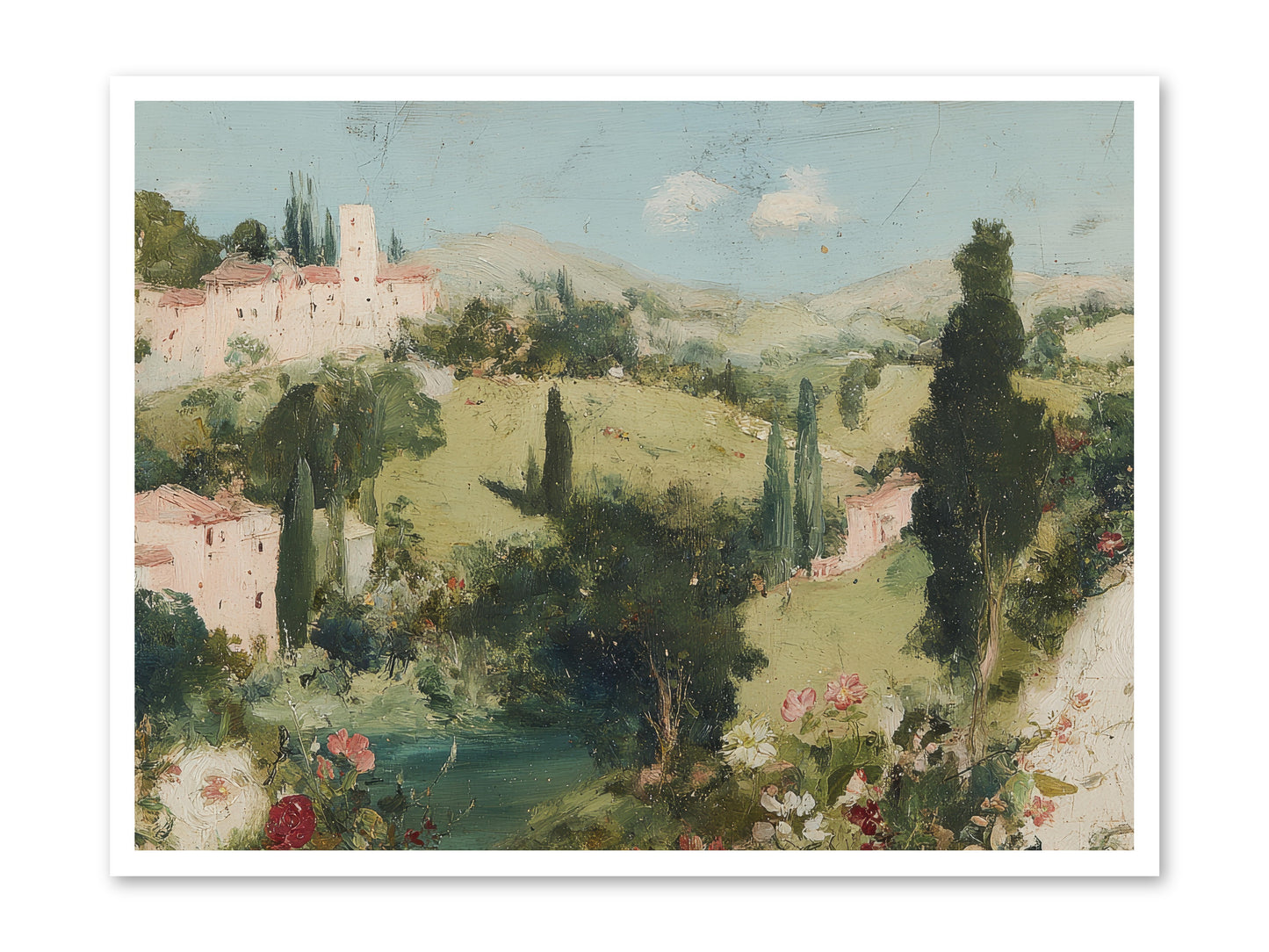 Memory of Provence -- Paper Print 40x30