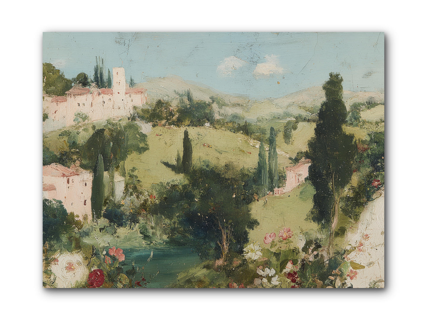 Memory of Provence -- Wrapped Canvas 12x9