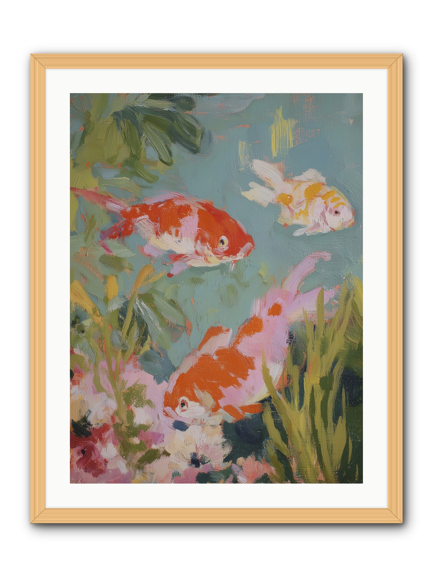 Memory's Seascape -- Framed Print - Natural 24x32