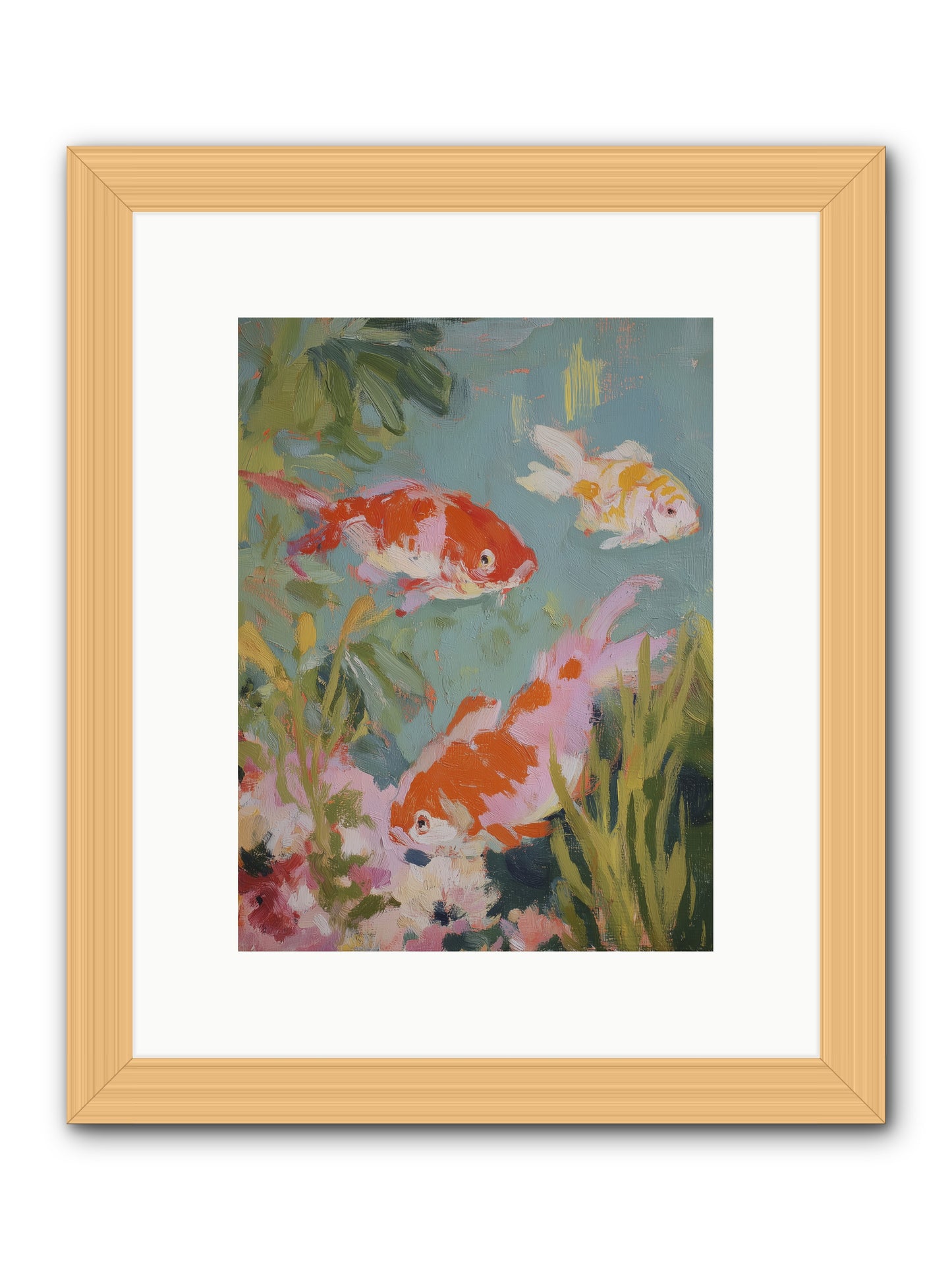 Memory's Seascape -- Framed Print - Natural 9x12