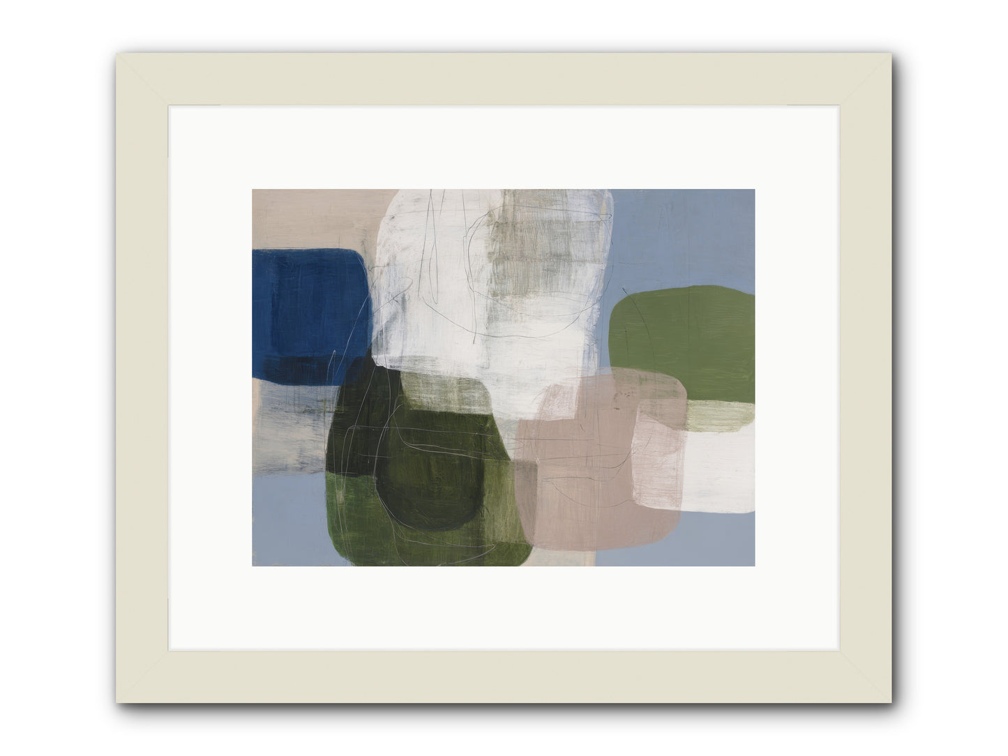 Meridian -- Framed Print - White 12x9