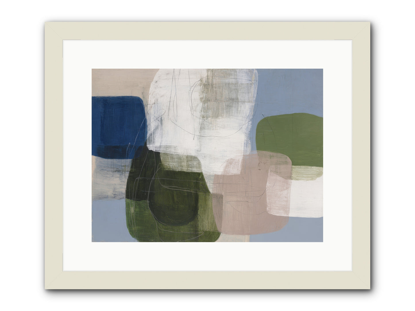 Meridian -- Framed Print - White 16x12