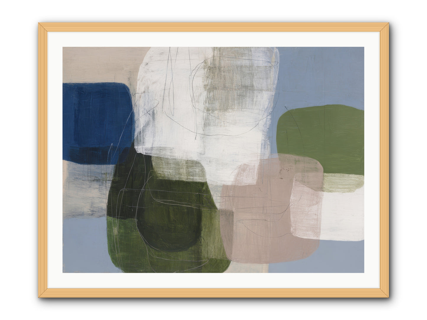 Meridian -- Framed Print - Natural 40x30