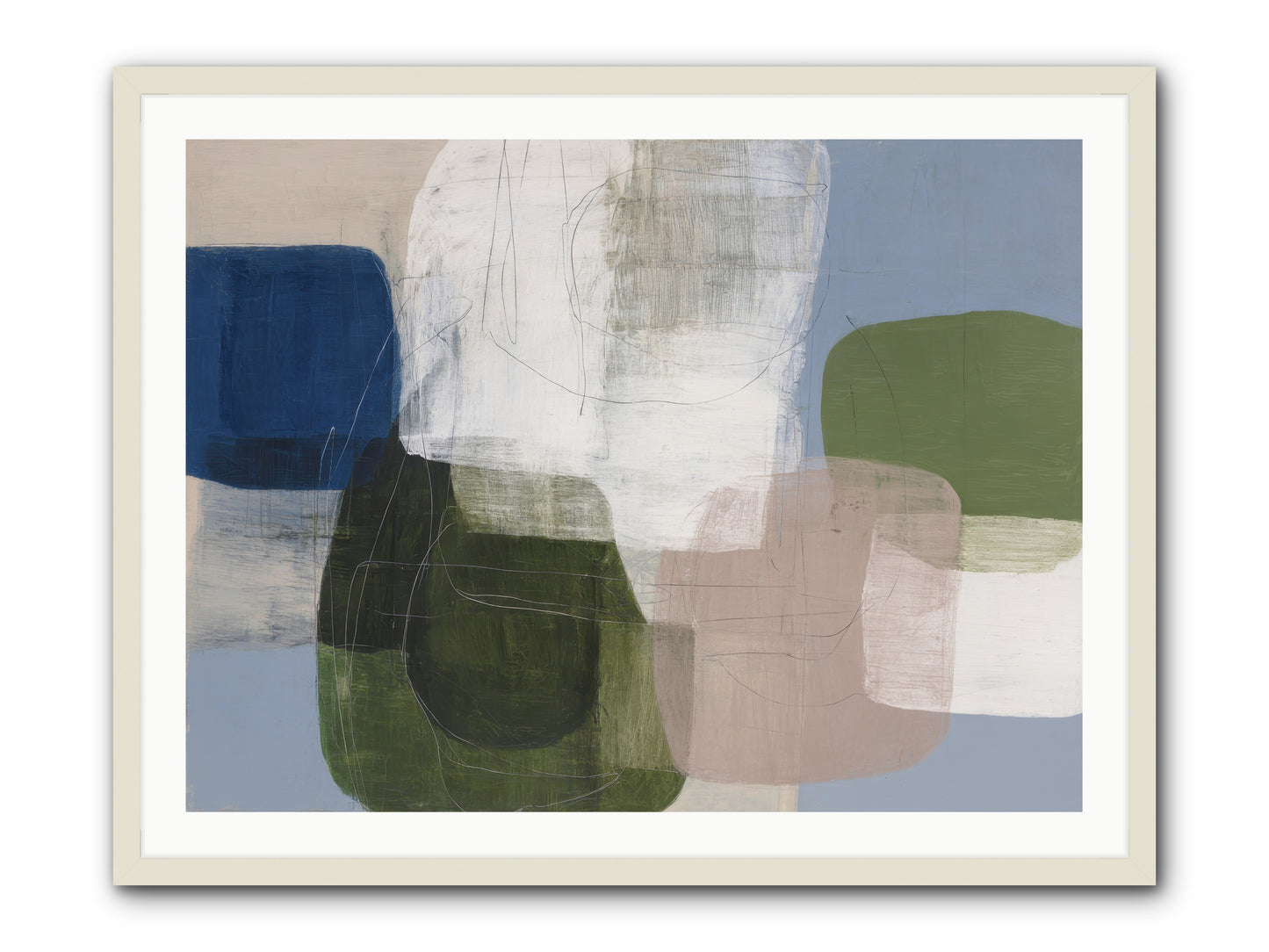Meridian -- Framed Print - White 40x30