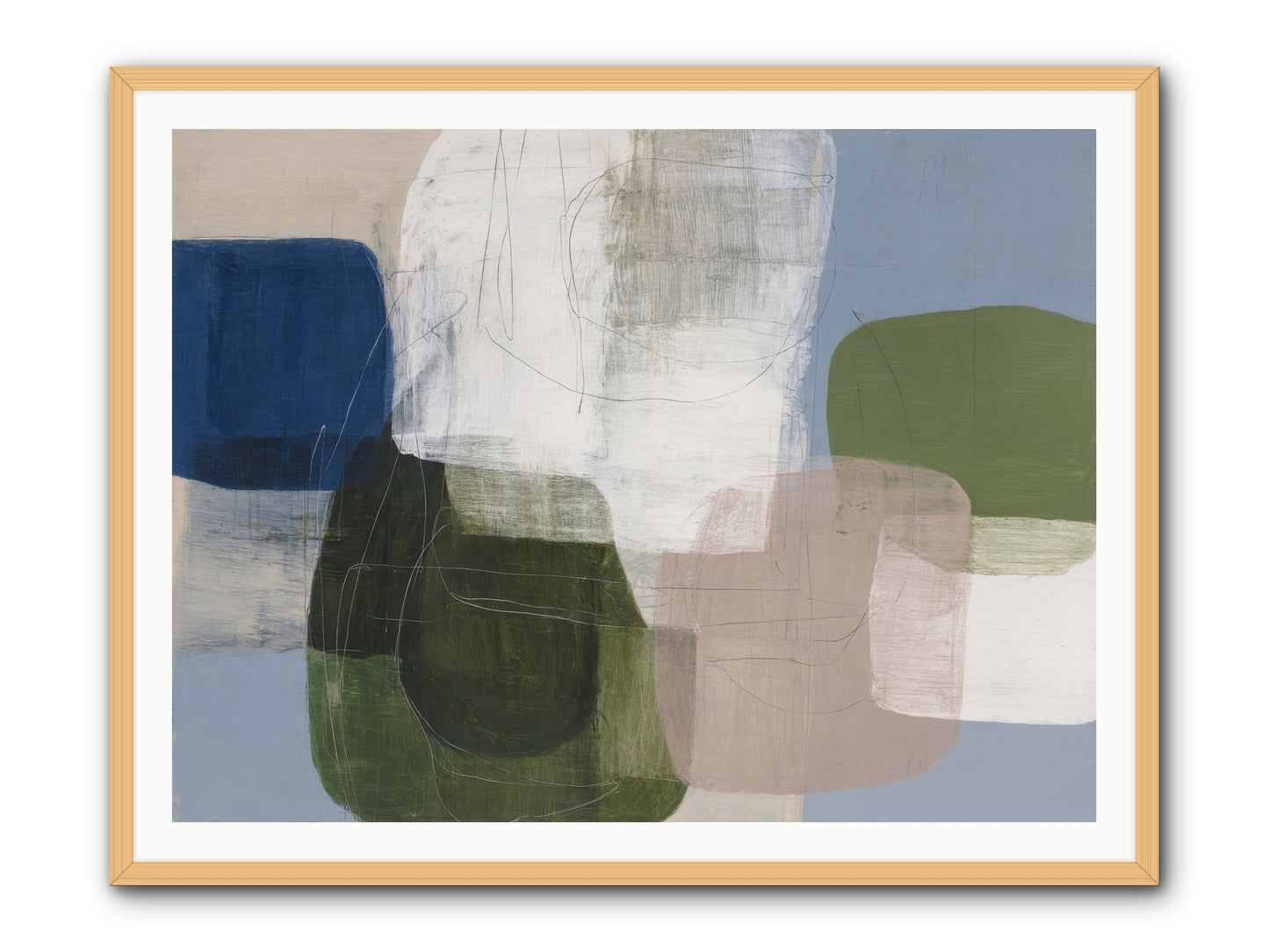 Meridian -- Framed Print - Natural 48x36