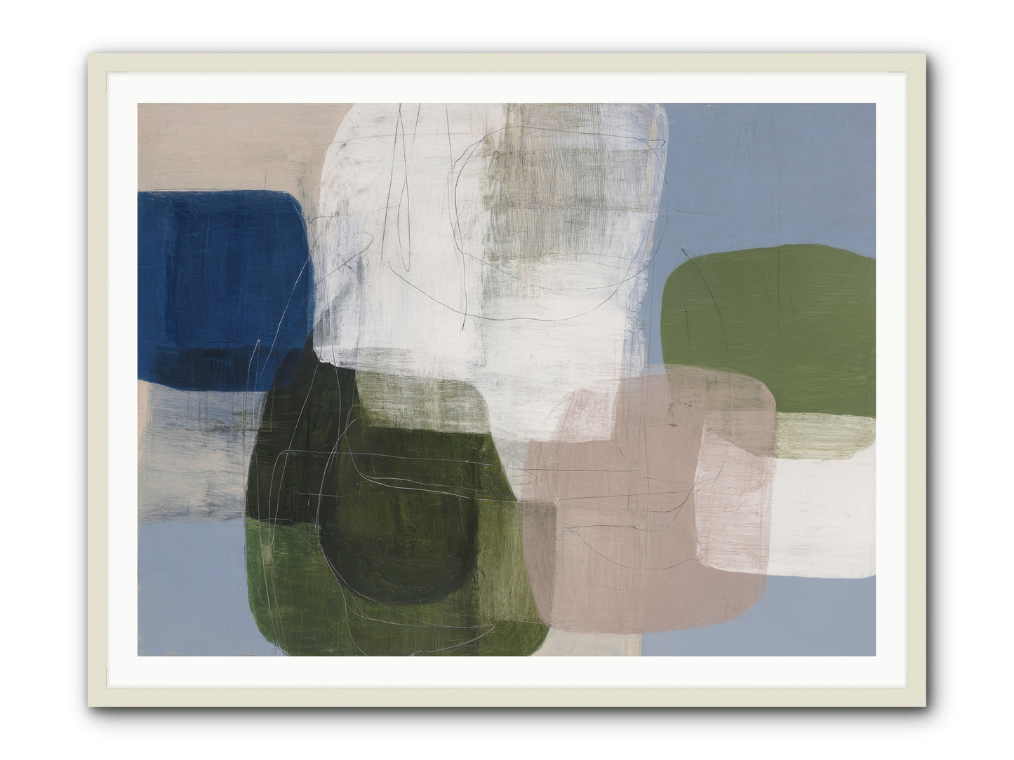 Meridian -- Framed Print - White 48x36