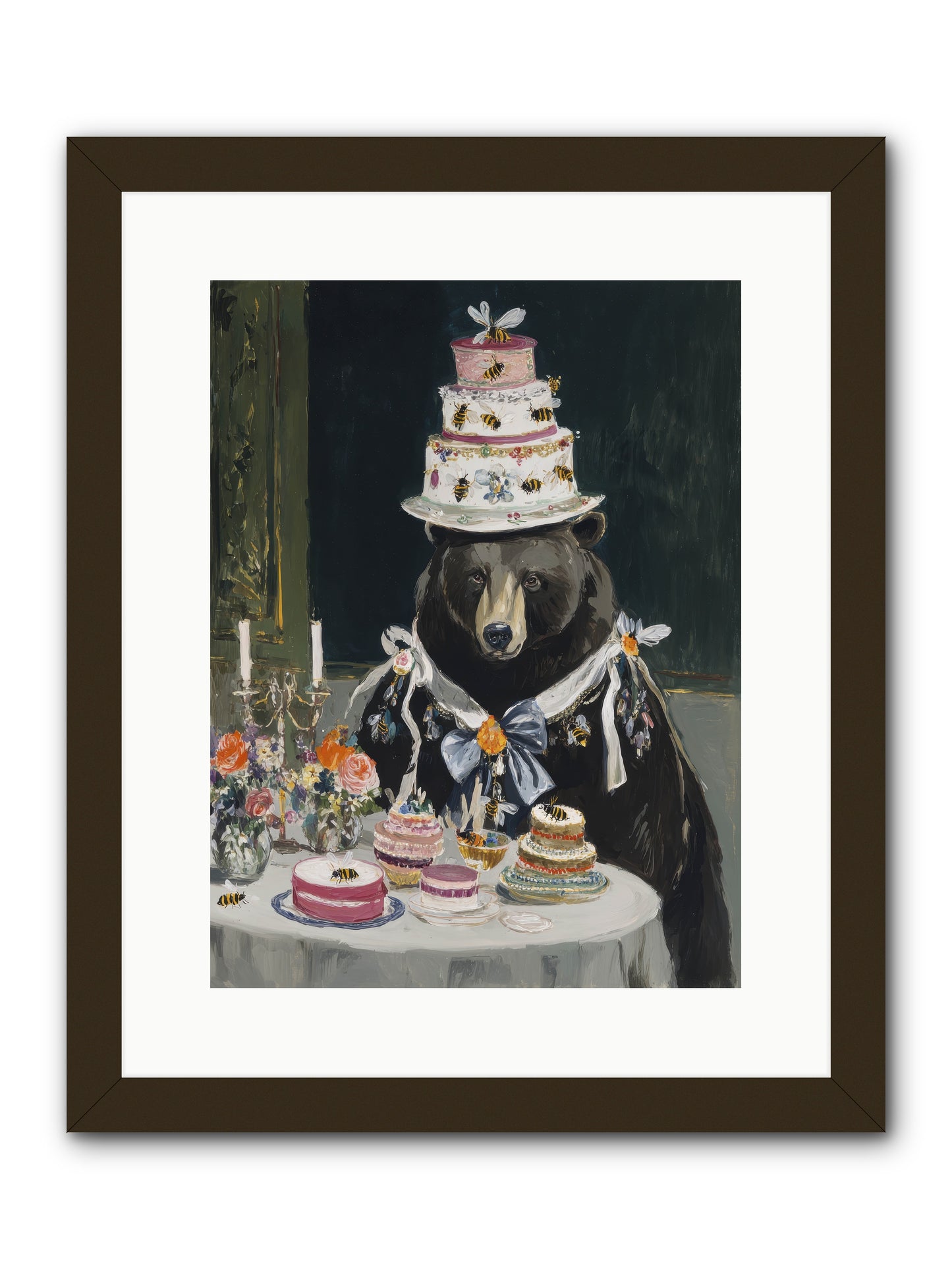 Meringue Wishes No.2 -- Framed Print - Black 12x16