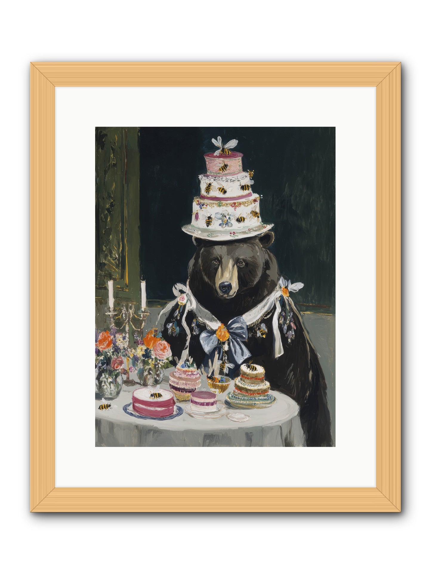 Meringue Wishes No.2 -- Framed Print - Natural 12x16
