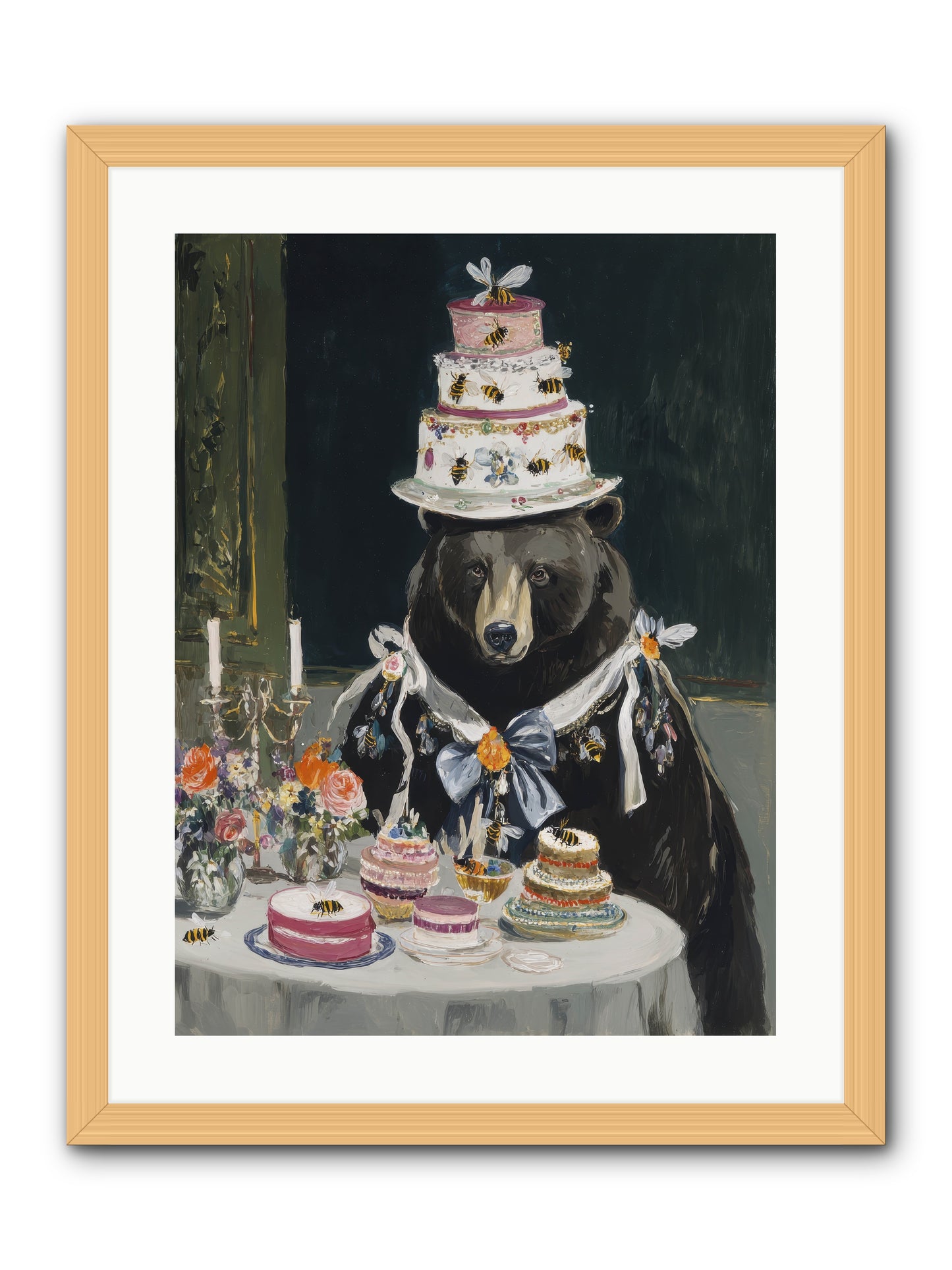 Meringue Wishes No.2 -- Framed Print - Natural 18x24