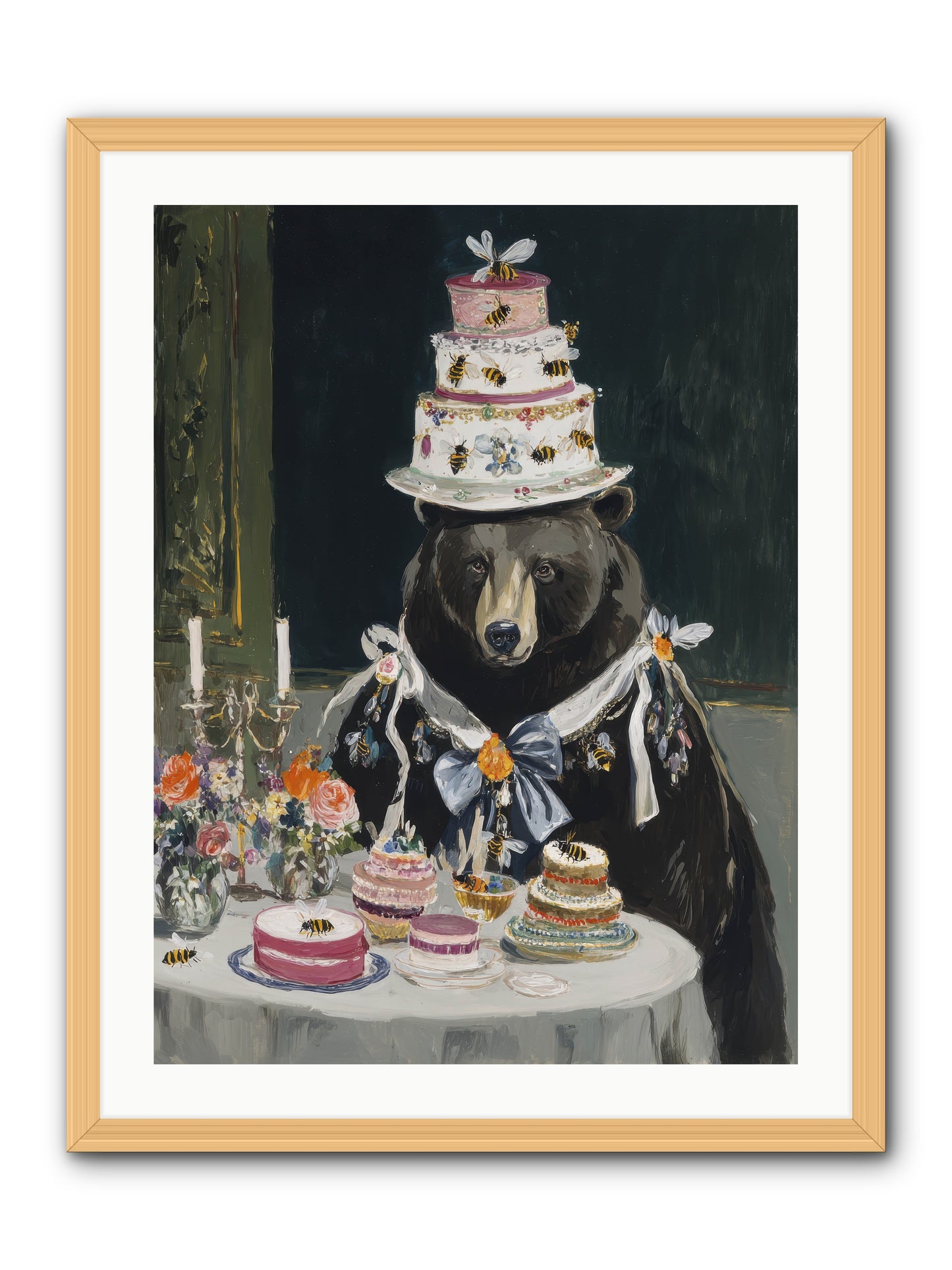 Meringue Wishes No.2 -- Framed Print - Natural 24x32