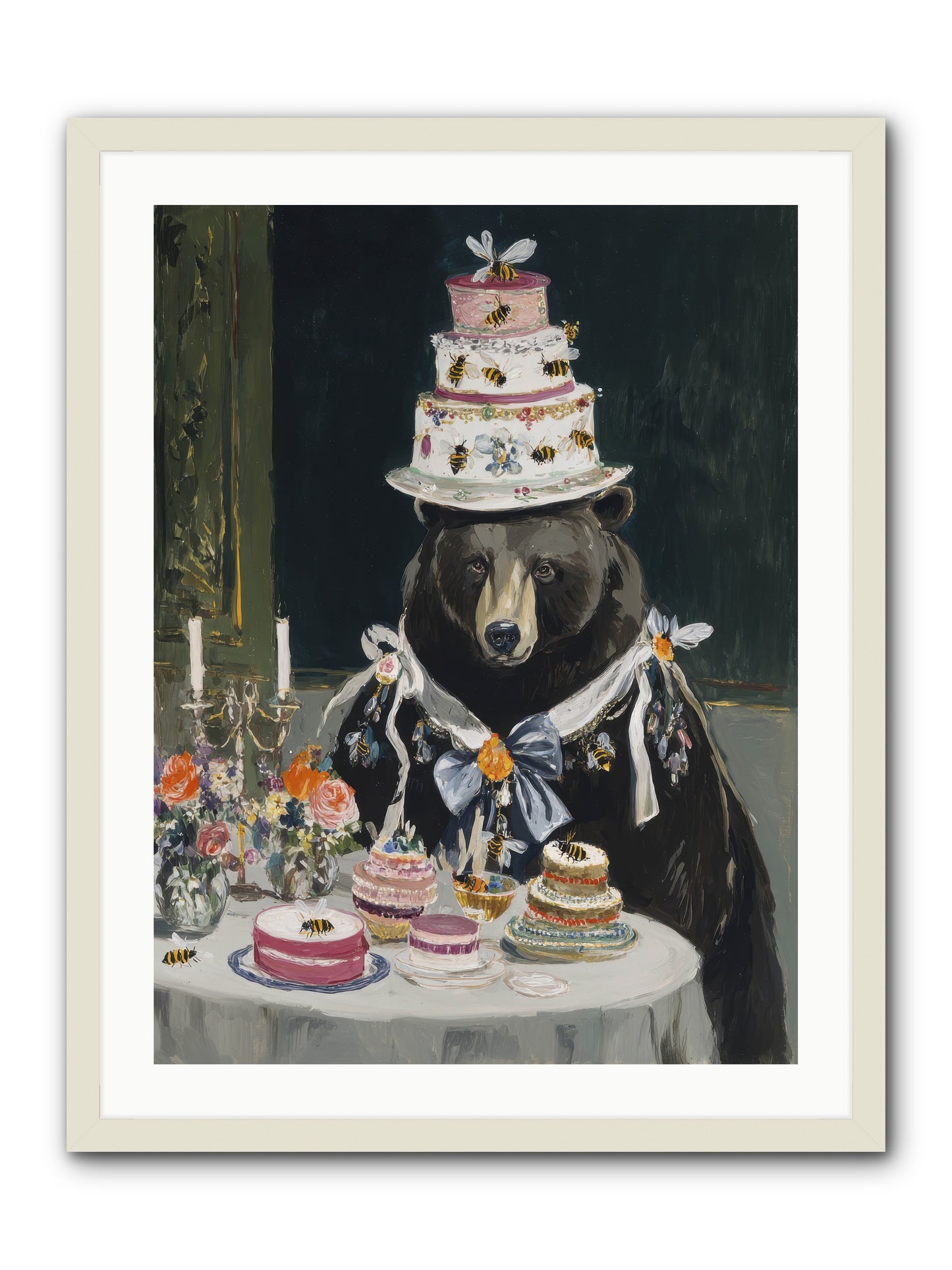 Meringue Wishes No.2 -- Framed Print - White 24x32