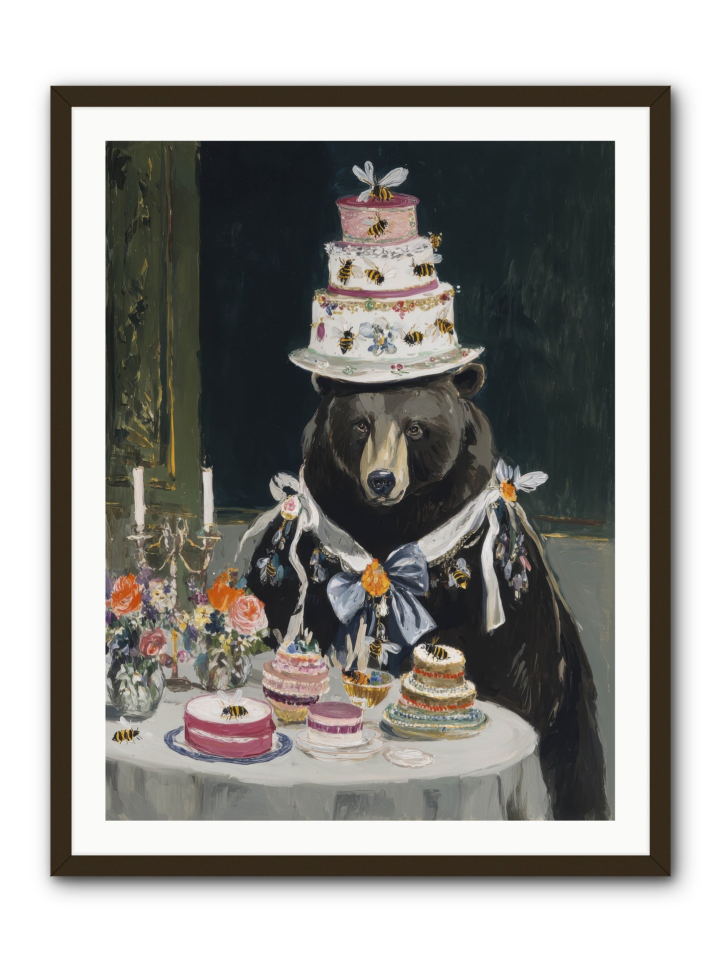 Meringue Wishes No.2 -- Framed Print - Black 30x40